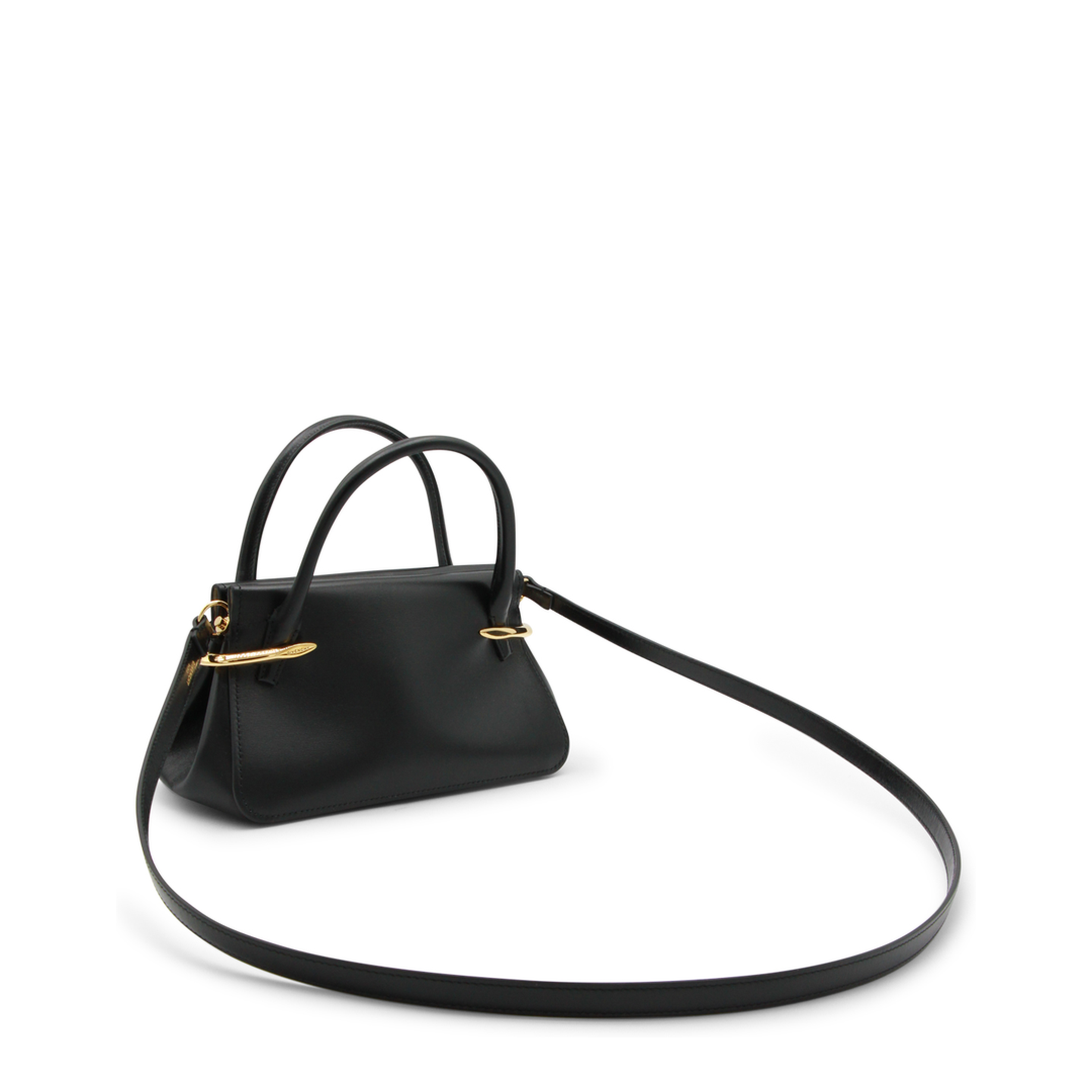Pinch Mini Calfskin Bag - Black