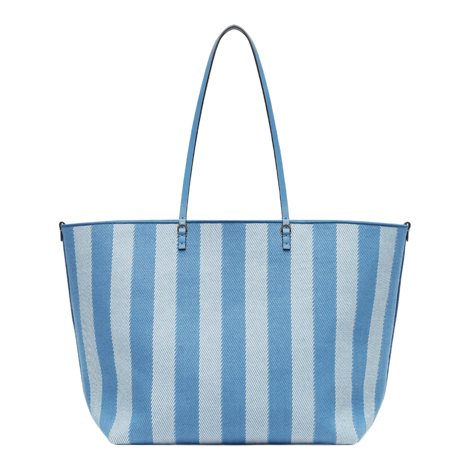 Roll Large Canvas Shopper Bags - Pastel Blue