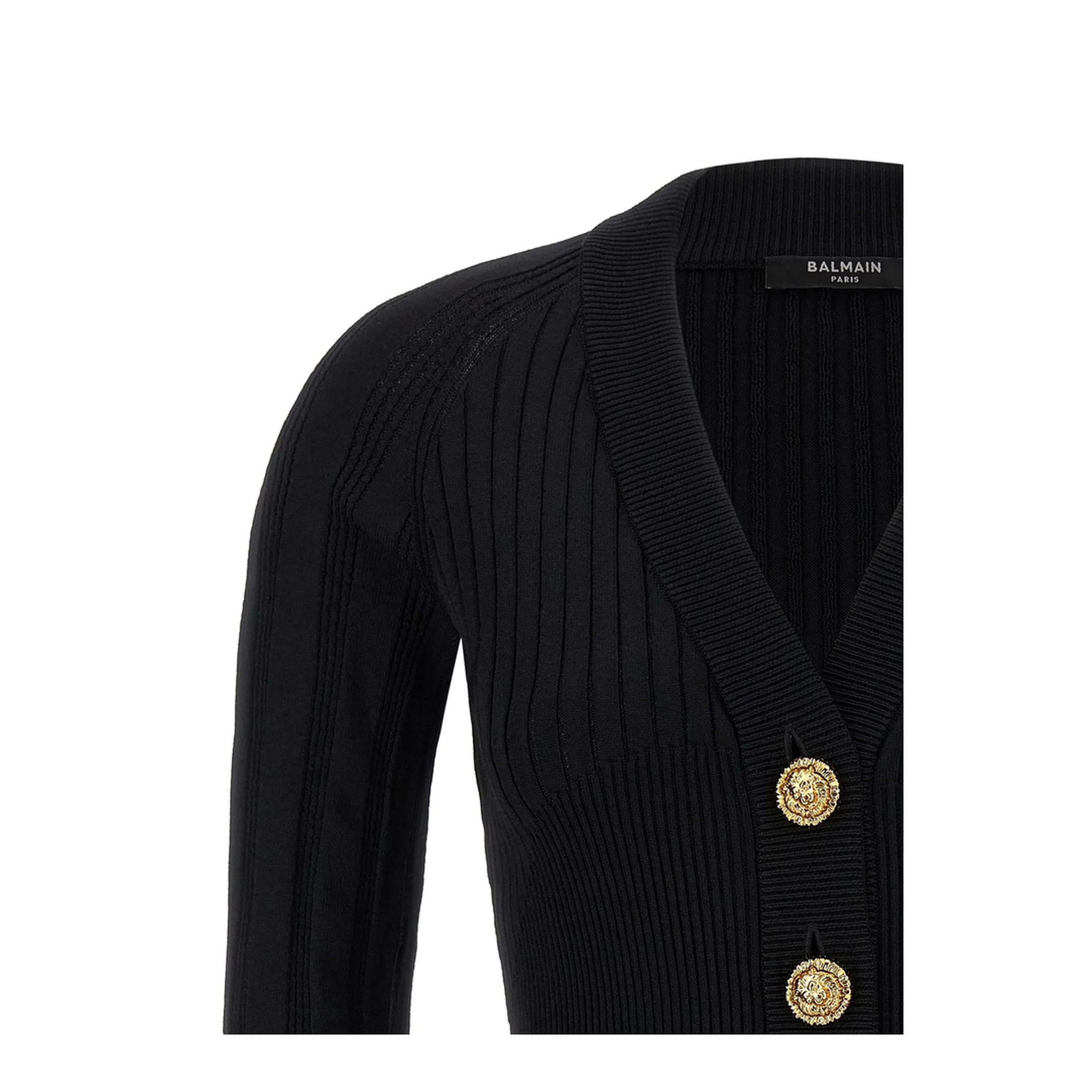 Button Cardigan Black