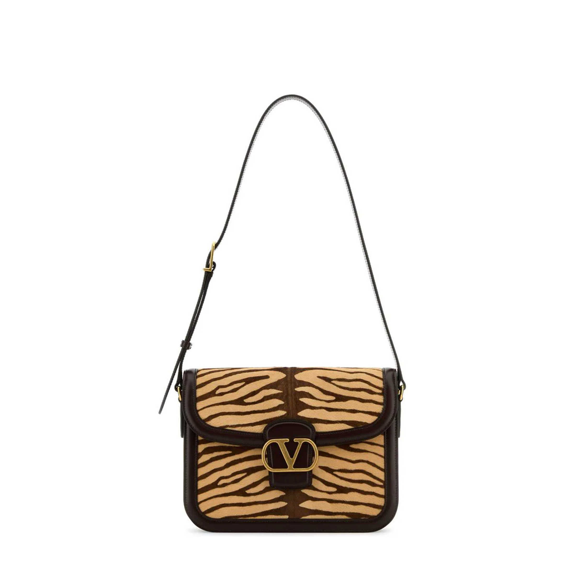 Two-tone Calf Hair And Leather 9to5 Shoulder Bag