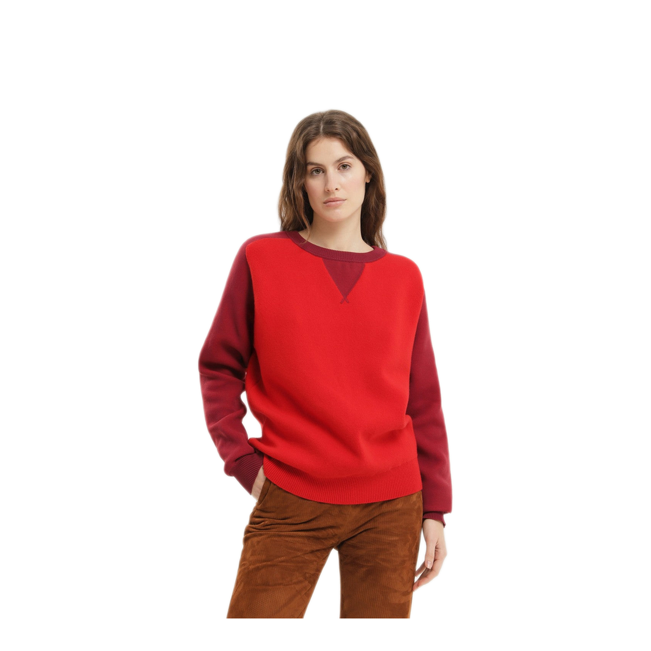 MAYFEYR - 1989 STUDIO - Color Block Crew Neck Sweater - F04WAL006KNI0015000