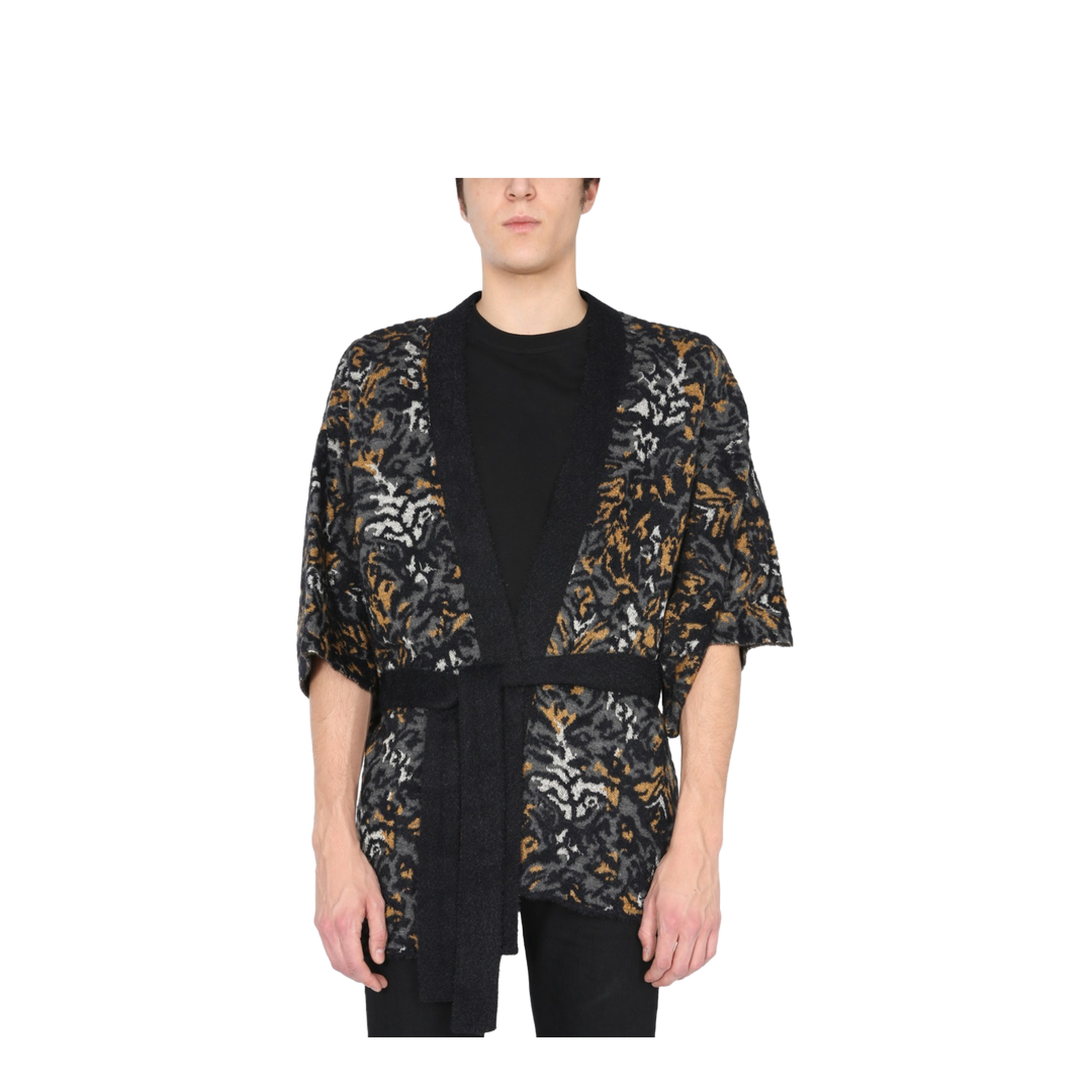 Jacquard Knit Kimono