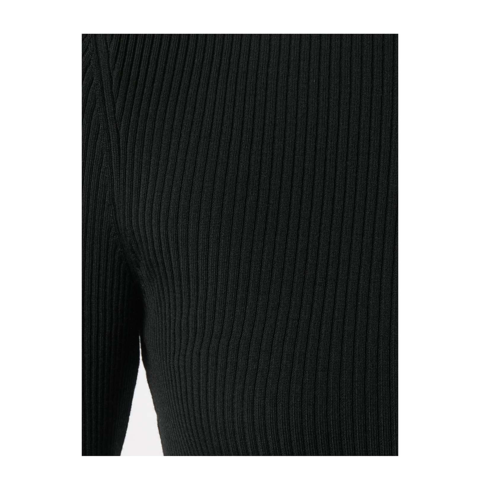 Merino Fine Rib Top Long Sleeves