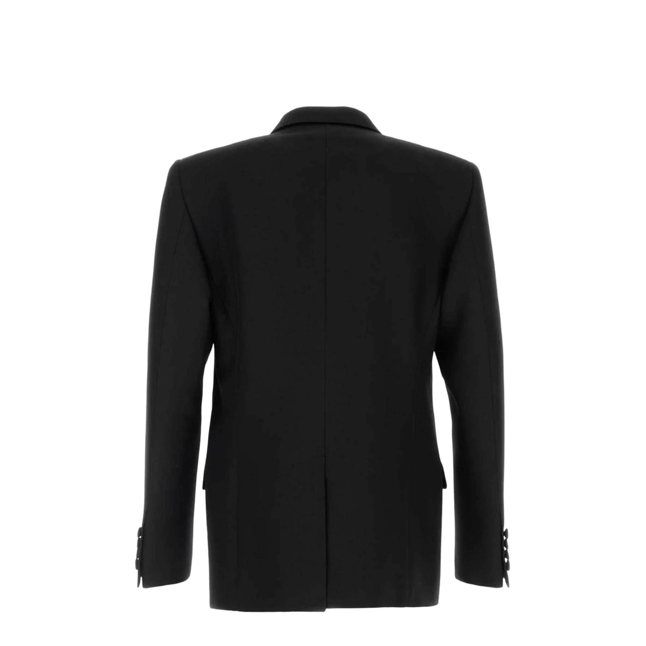 Black Polyester Blend Jacket