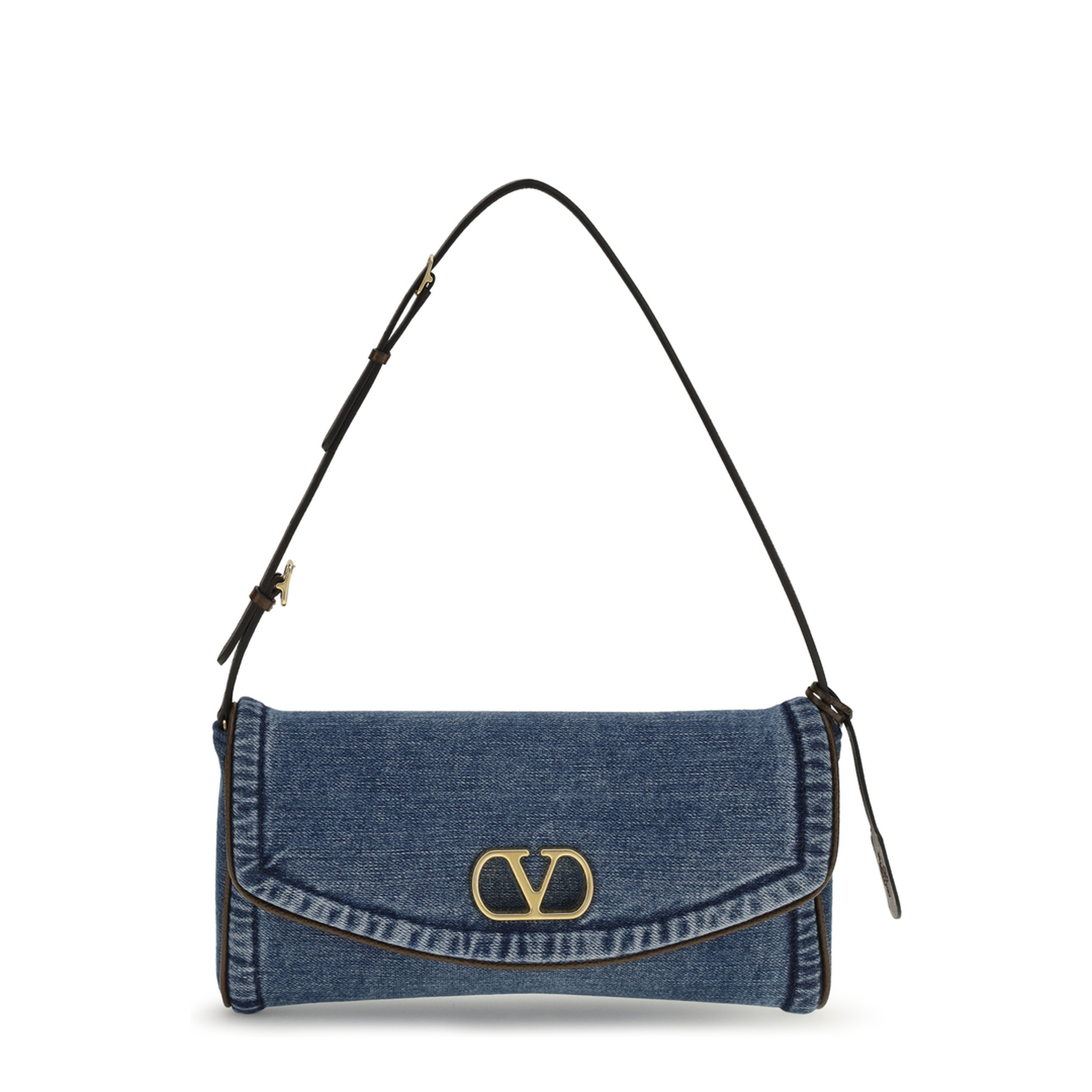 MAYFEYR - Valentino - Small Shoulder Bag In Denim - 8W0B0T31AXQ