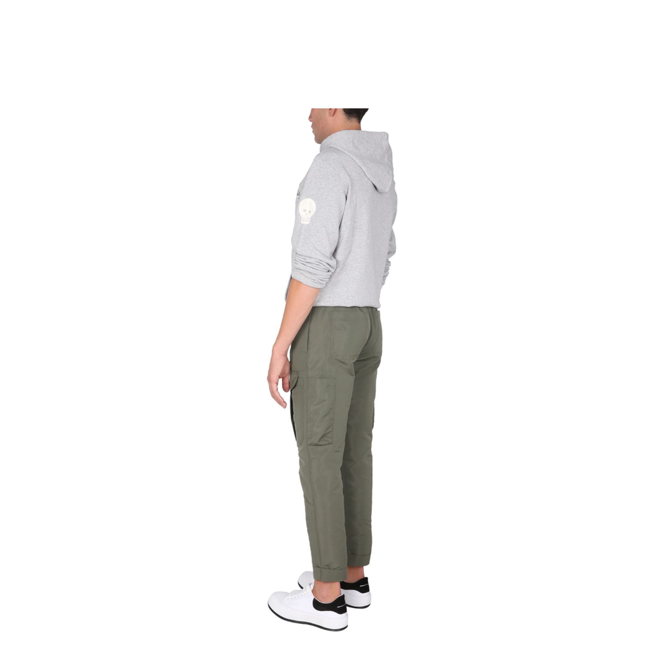 Sweatshirt with Embroidered Skull