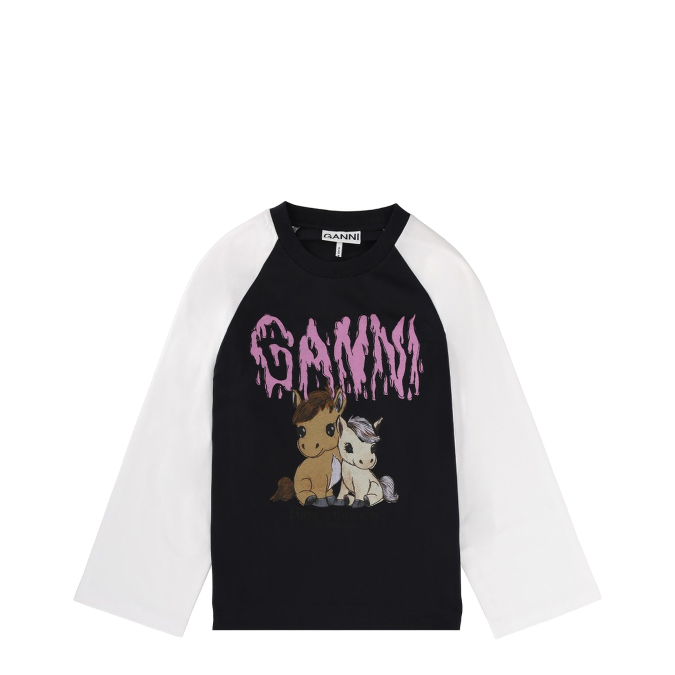 MAYFEYR - Ganni - T-Shirt With Print And Logo - A1050054252