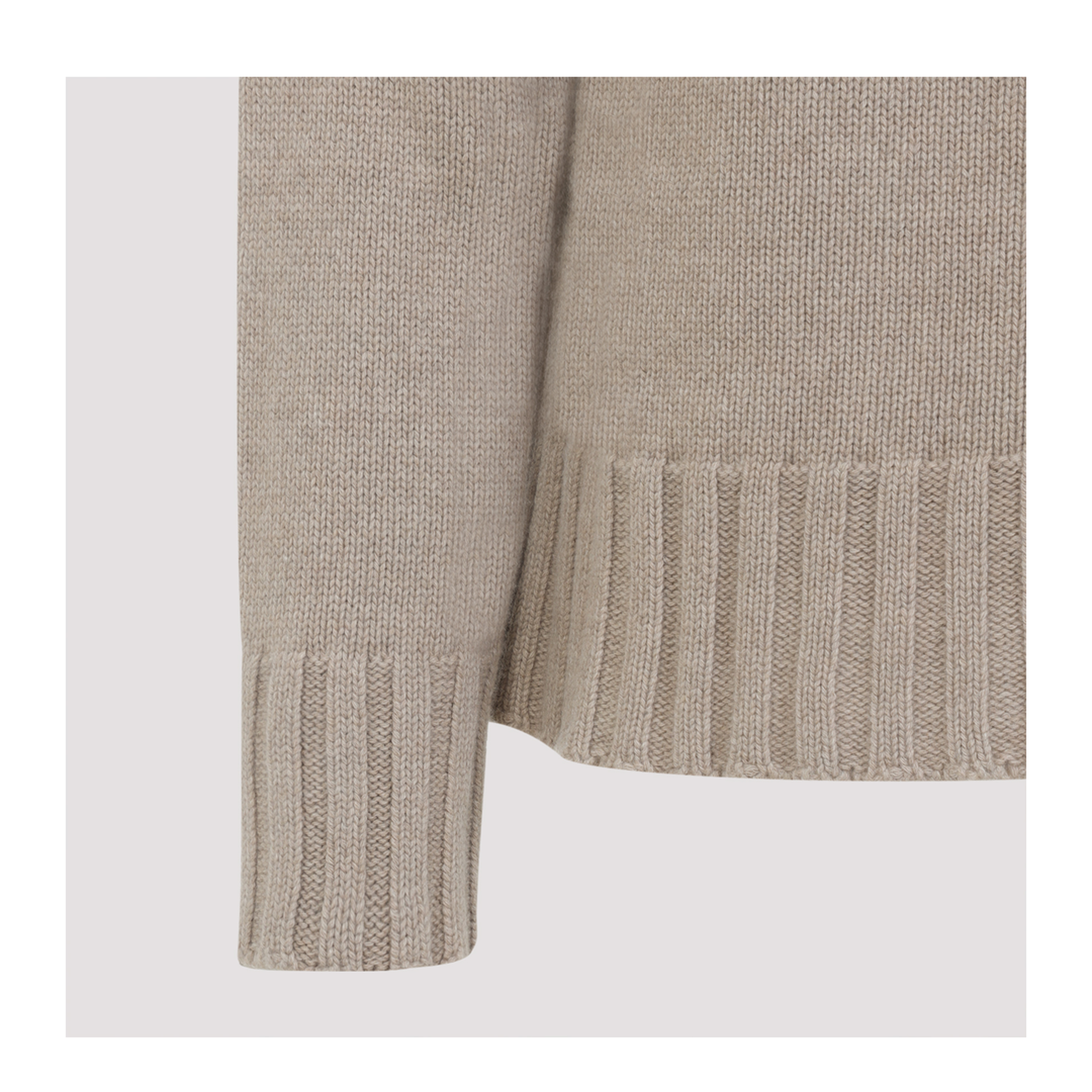 Beige Cashmere Sweater