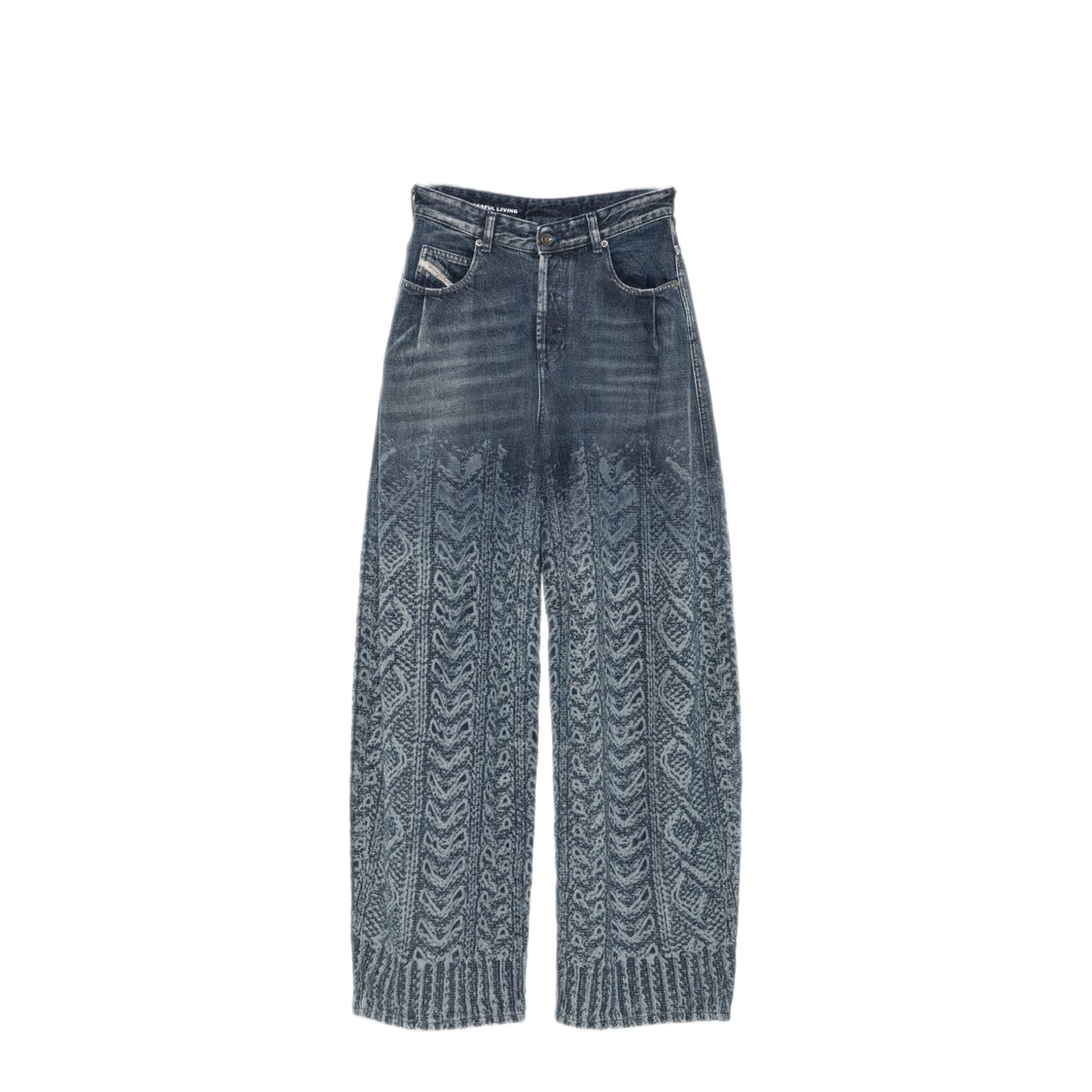 MAYFEYR - Diesel - Navy Blue Wide Leg Jeans - A24993007EV01