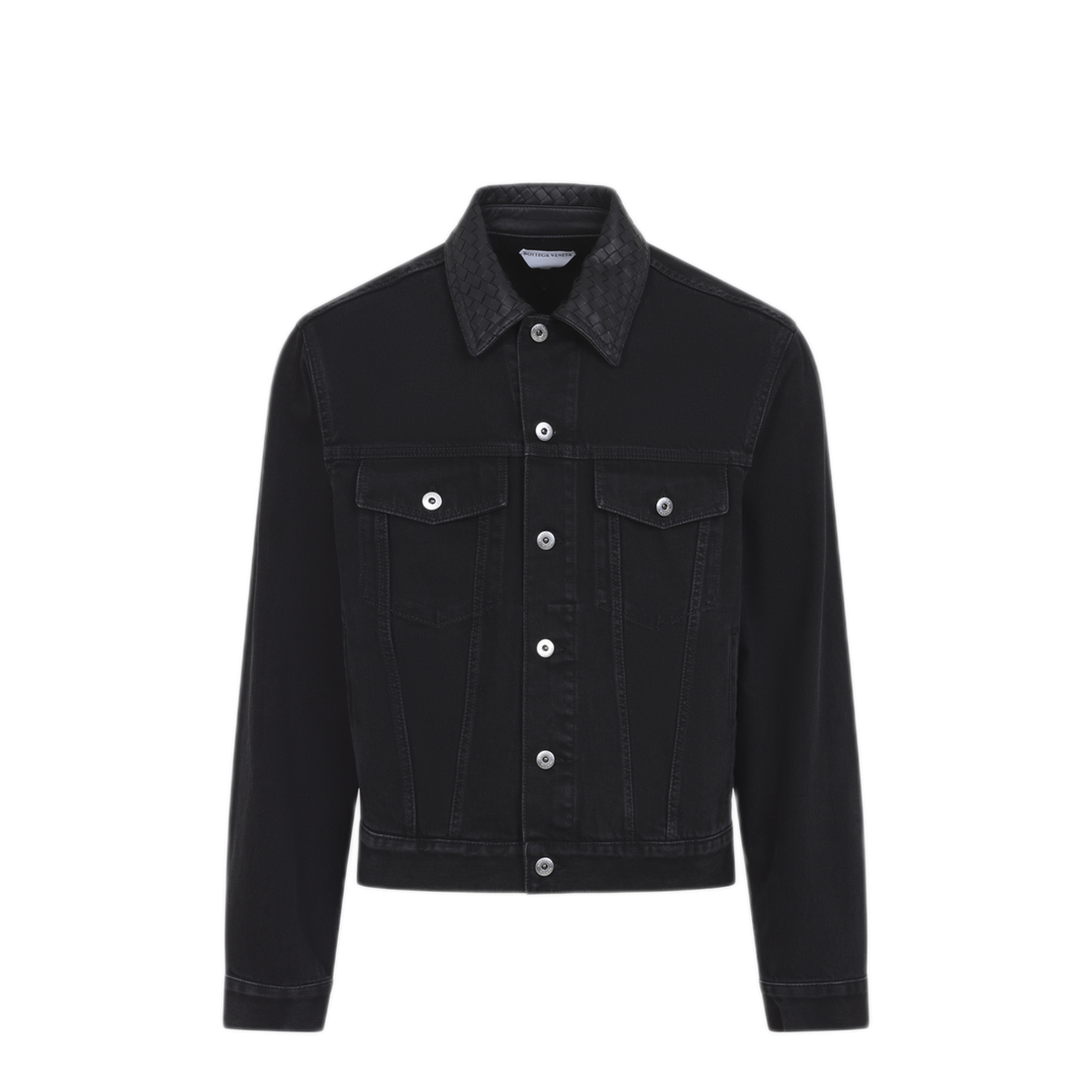 MAYFEYR - Bottega Veneta - Intrecciato Collar Denim Jacket - 862600V69O01000