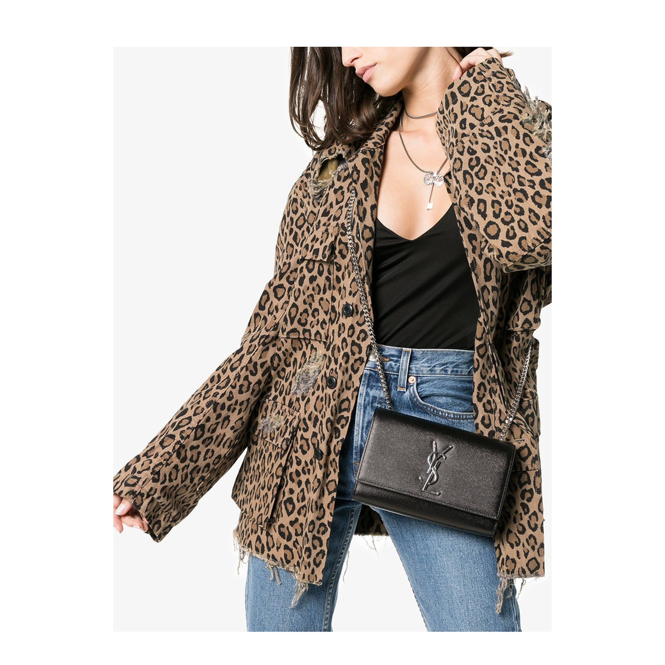 Kate Small Leather Crossbody Bags - Black