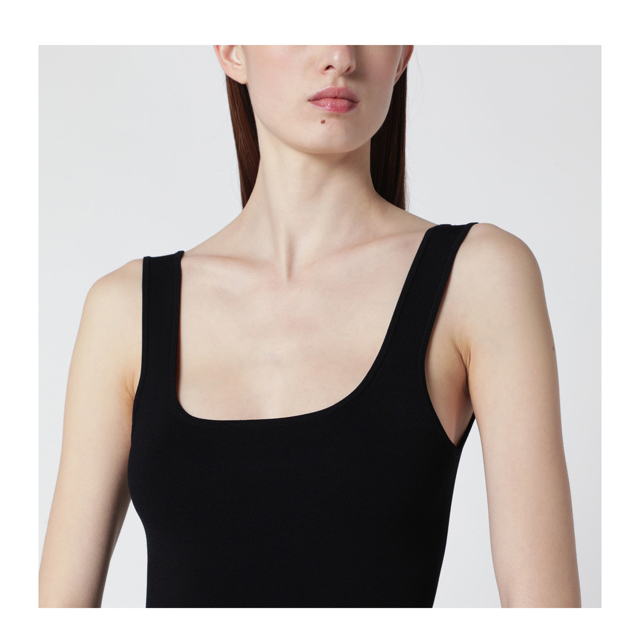 MAYFEYR - Entire Studios - Black Fitted Dress In Viscose Jersey - ESSS26DR03237VI0015