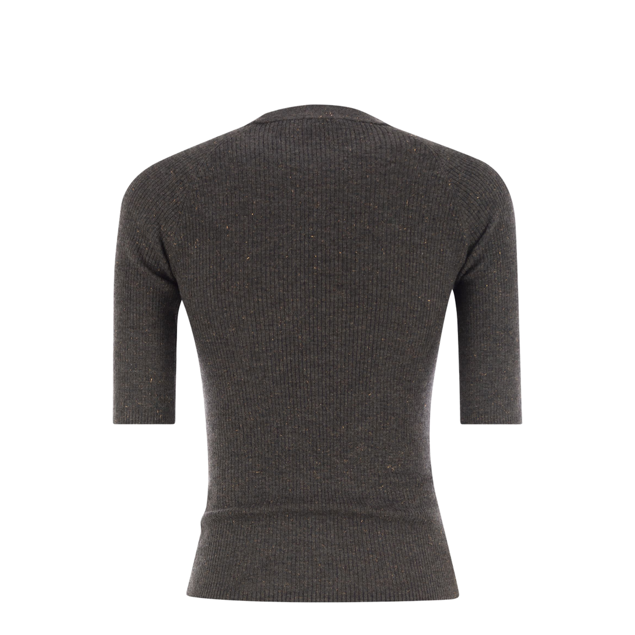 Sparkling Ribbed Cashmere Sweater