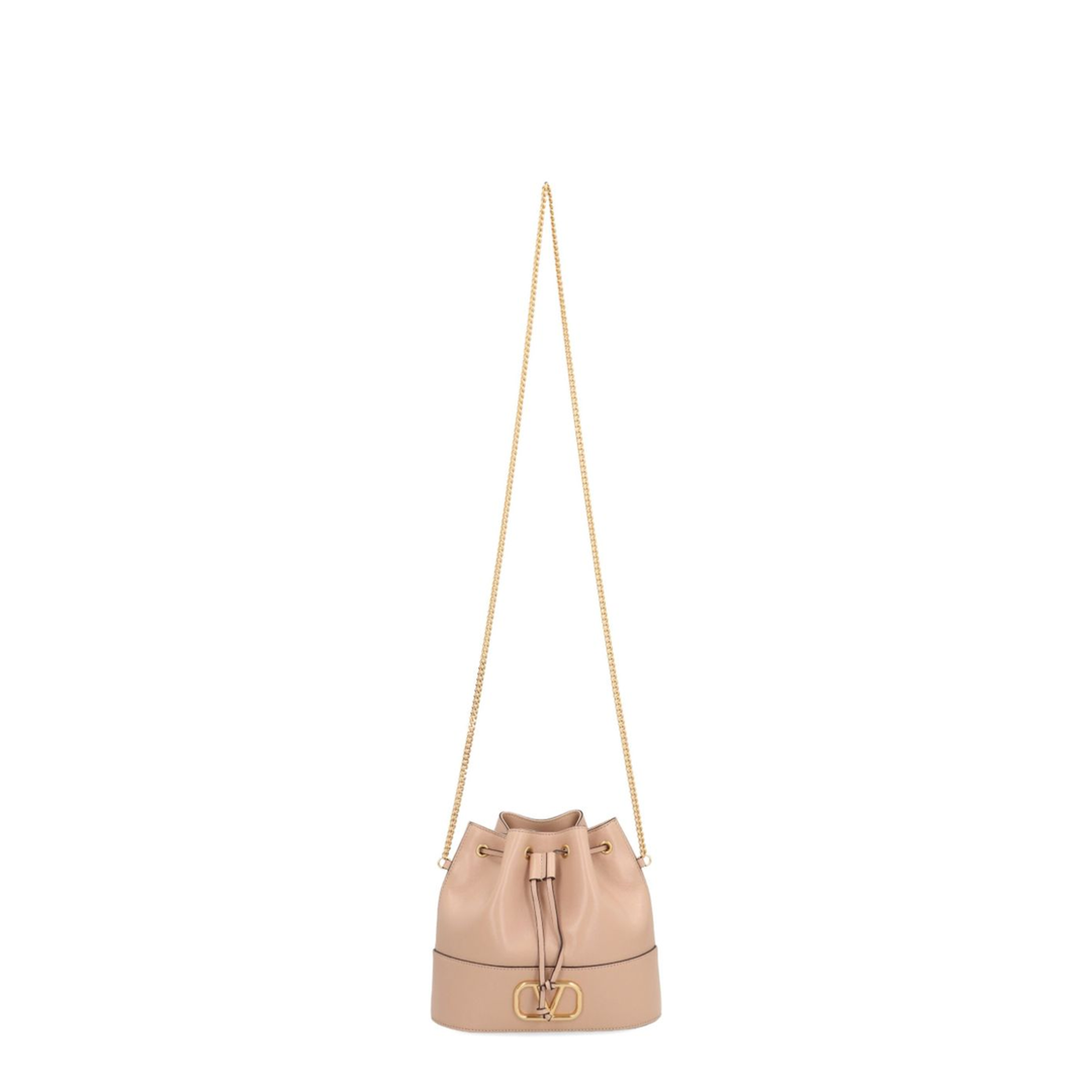 Mini Bucket Bag in Nappa with Vlogo Signature Chain