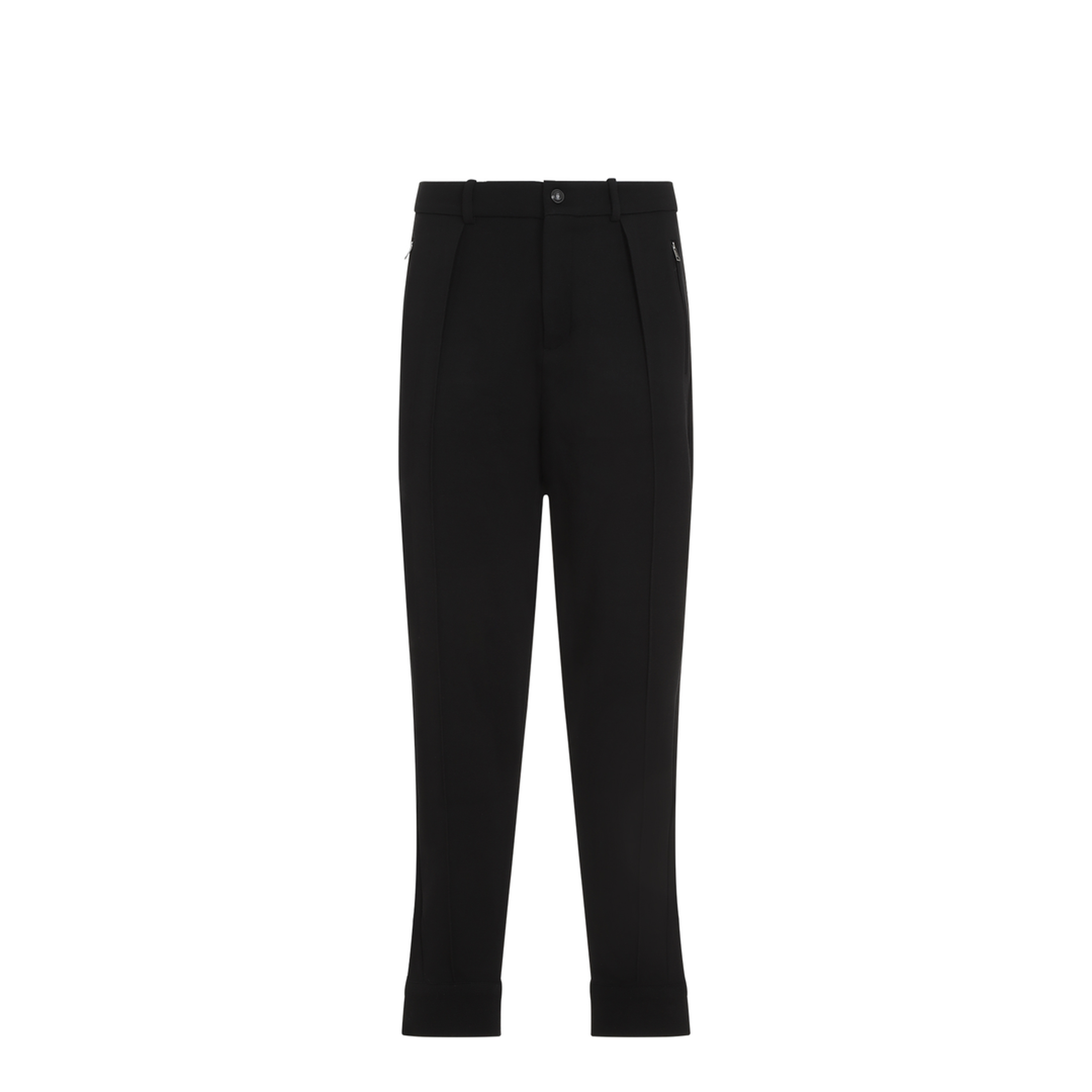 MAYFEYR - RALPH LAUREN PURPLE LABEL - Pintuck Black Wool Jogger Pants - 790952504002CLASSIC