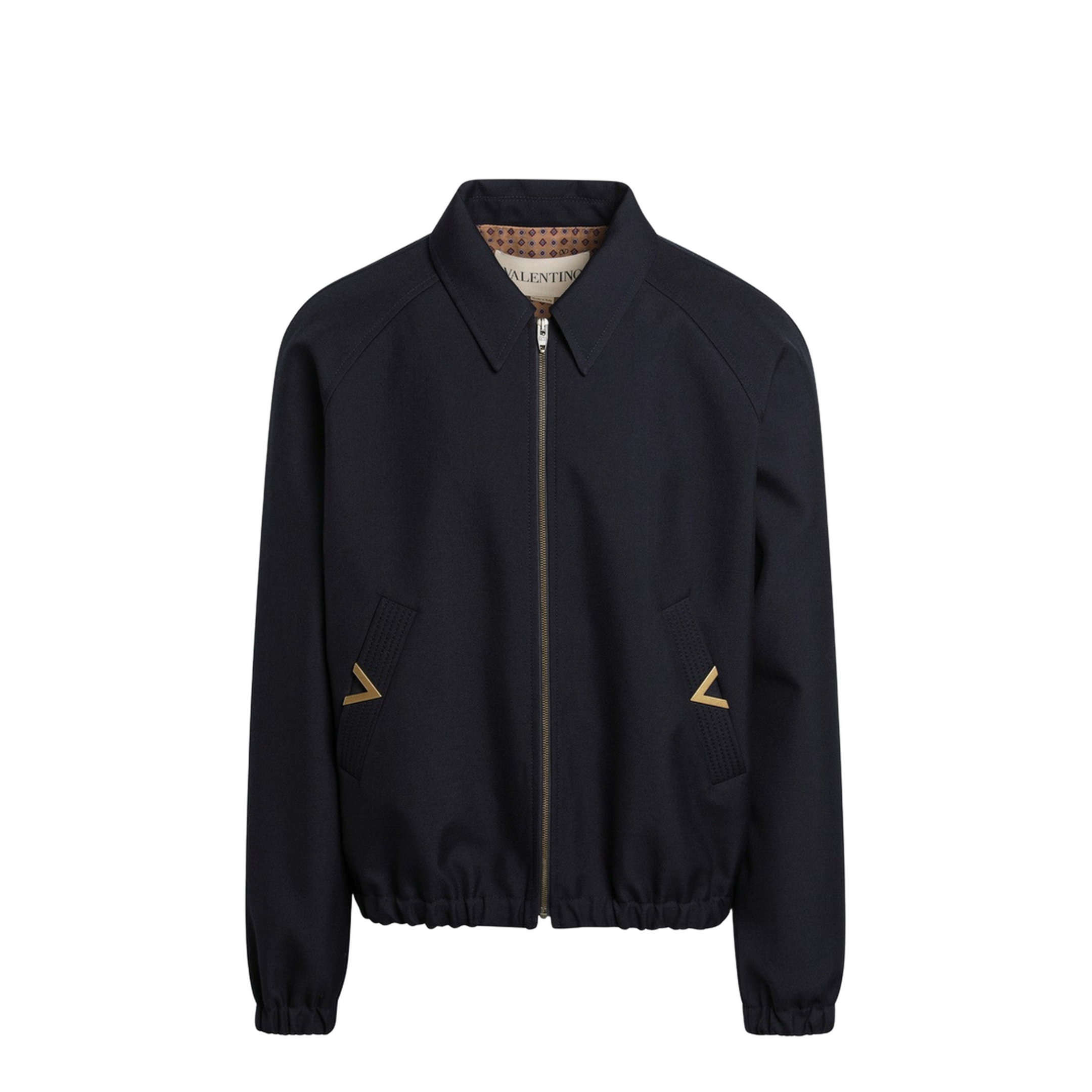 Midnight Blue Gabardine Jacket