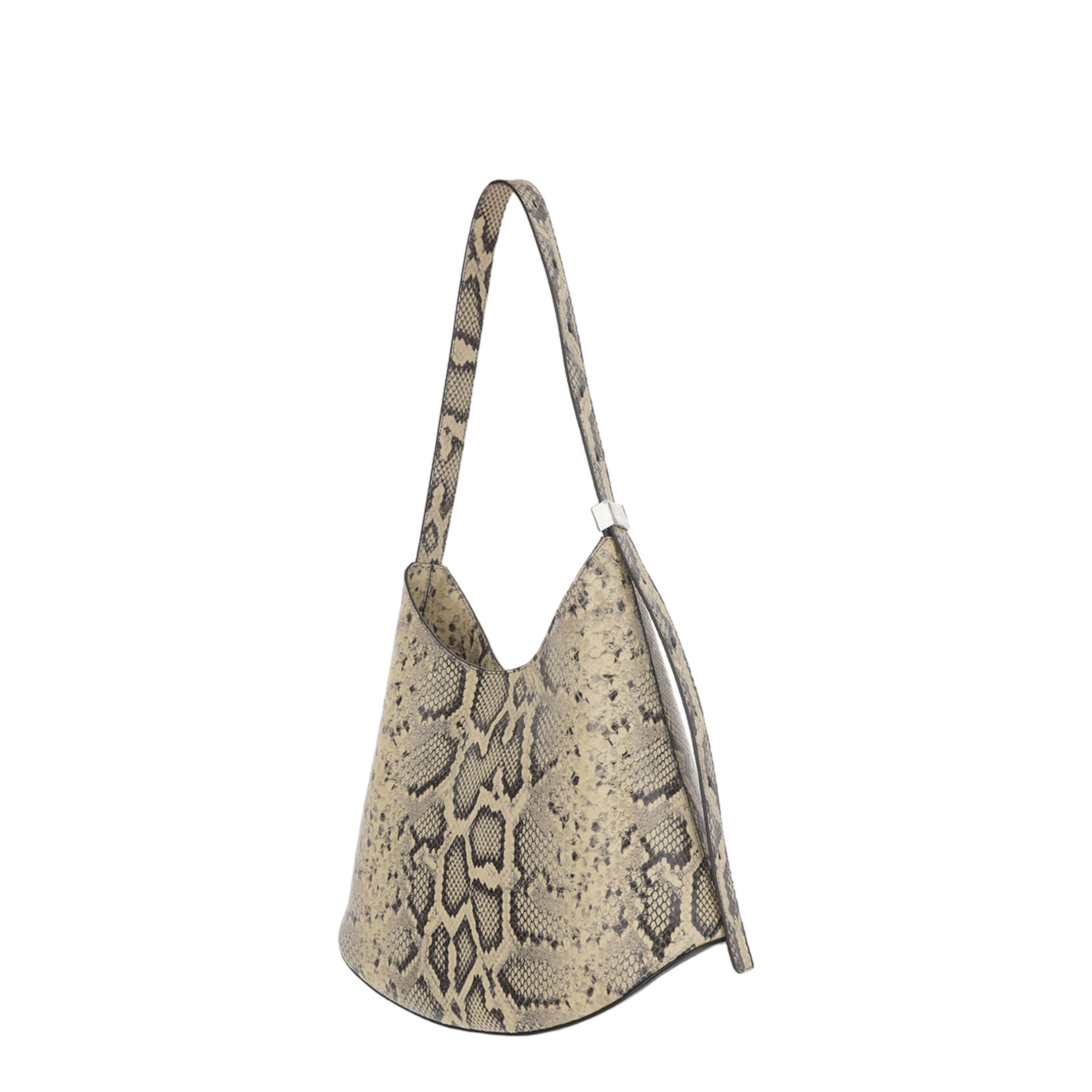 Eldorado Python-Print Leather Shoulder Bag