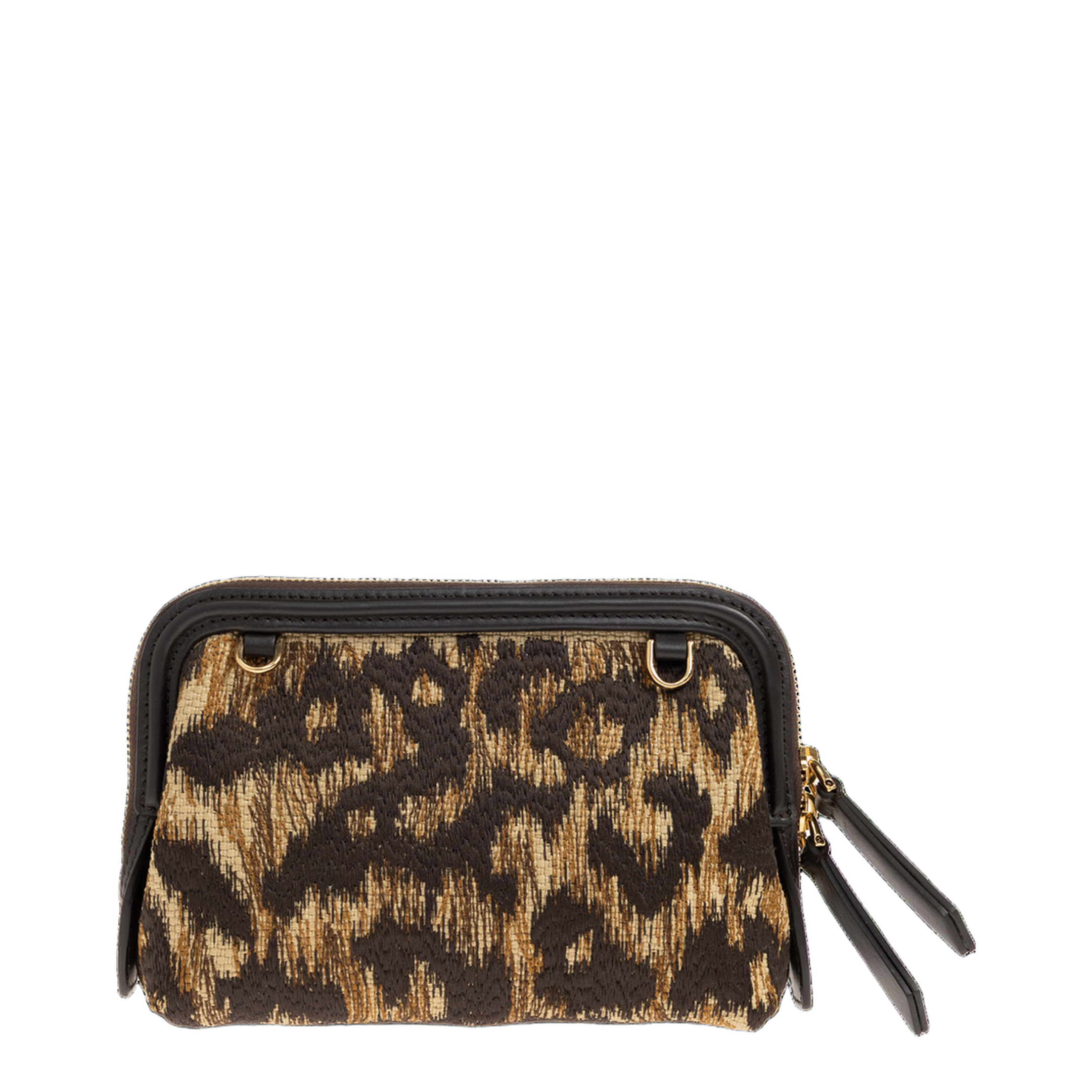 Raffia Doc Pouch with Animal Embroidery