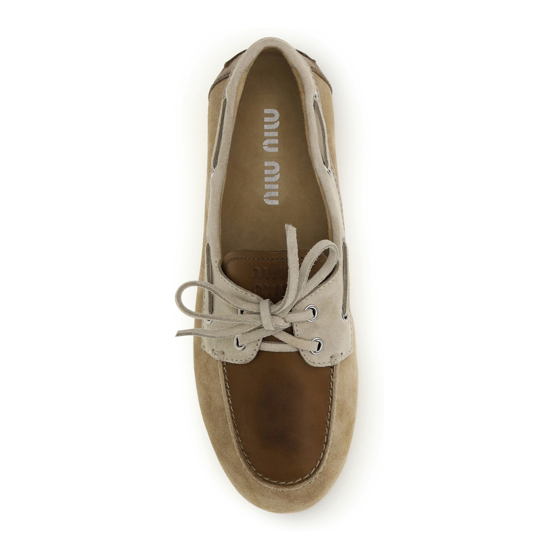 MAYFEYR - Miu Miu - Leather And Suede Loafers - 5D123EF0053K0F