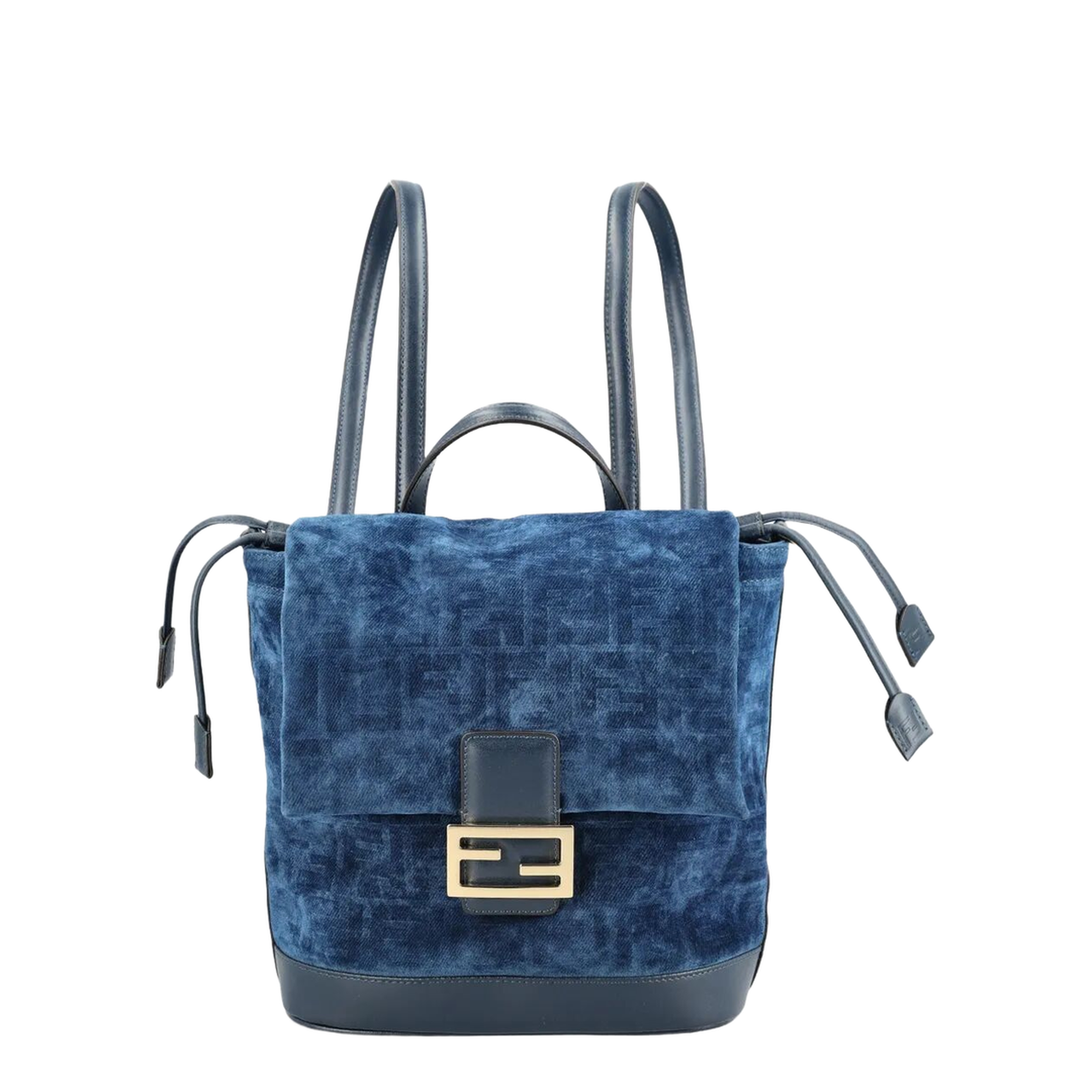 FF Flocked Denim Backpack