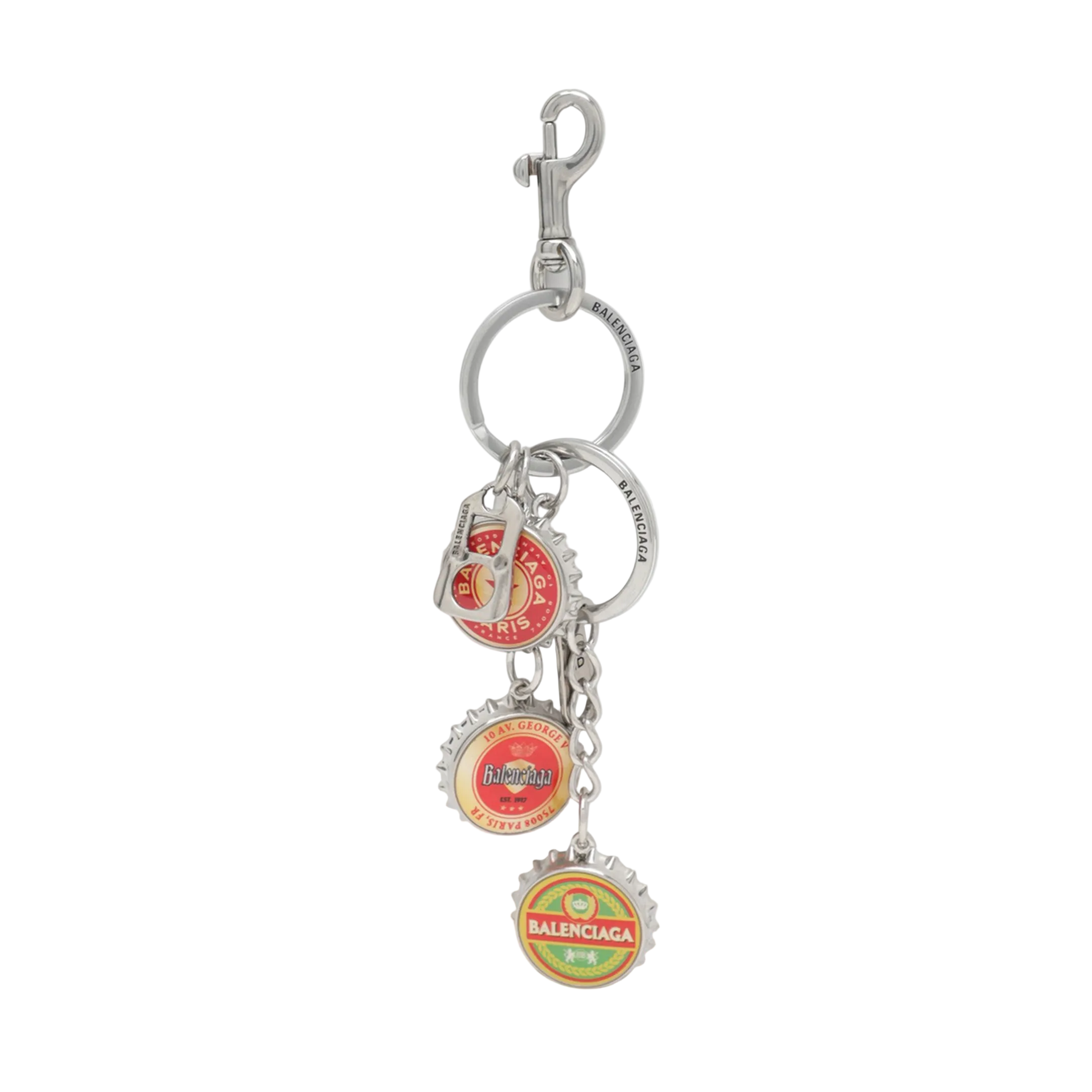 MAYFEYR - Balenciaga - Logo Bottle Cap Keyring Charm - 8562862ACCG8486