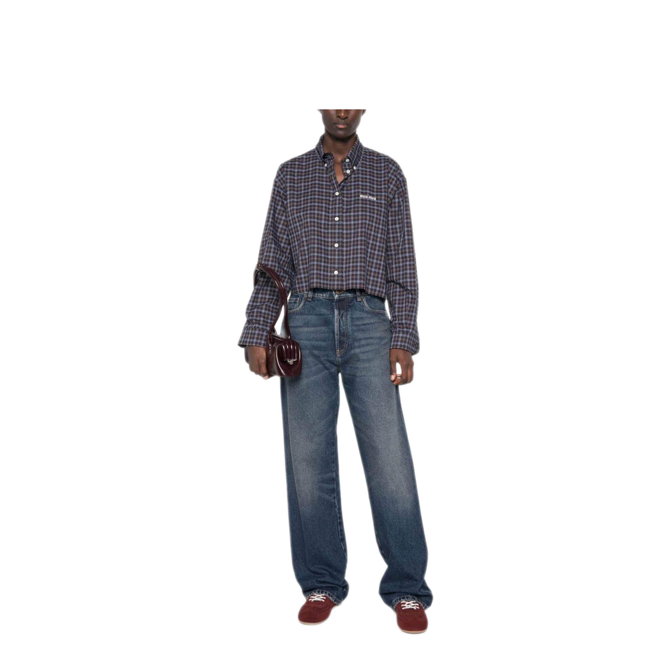 MAYFEYR - Miu Miu - Shirts Navy - MK165919U3F057W