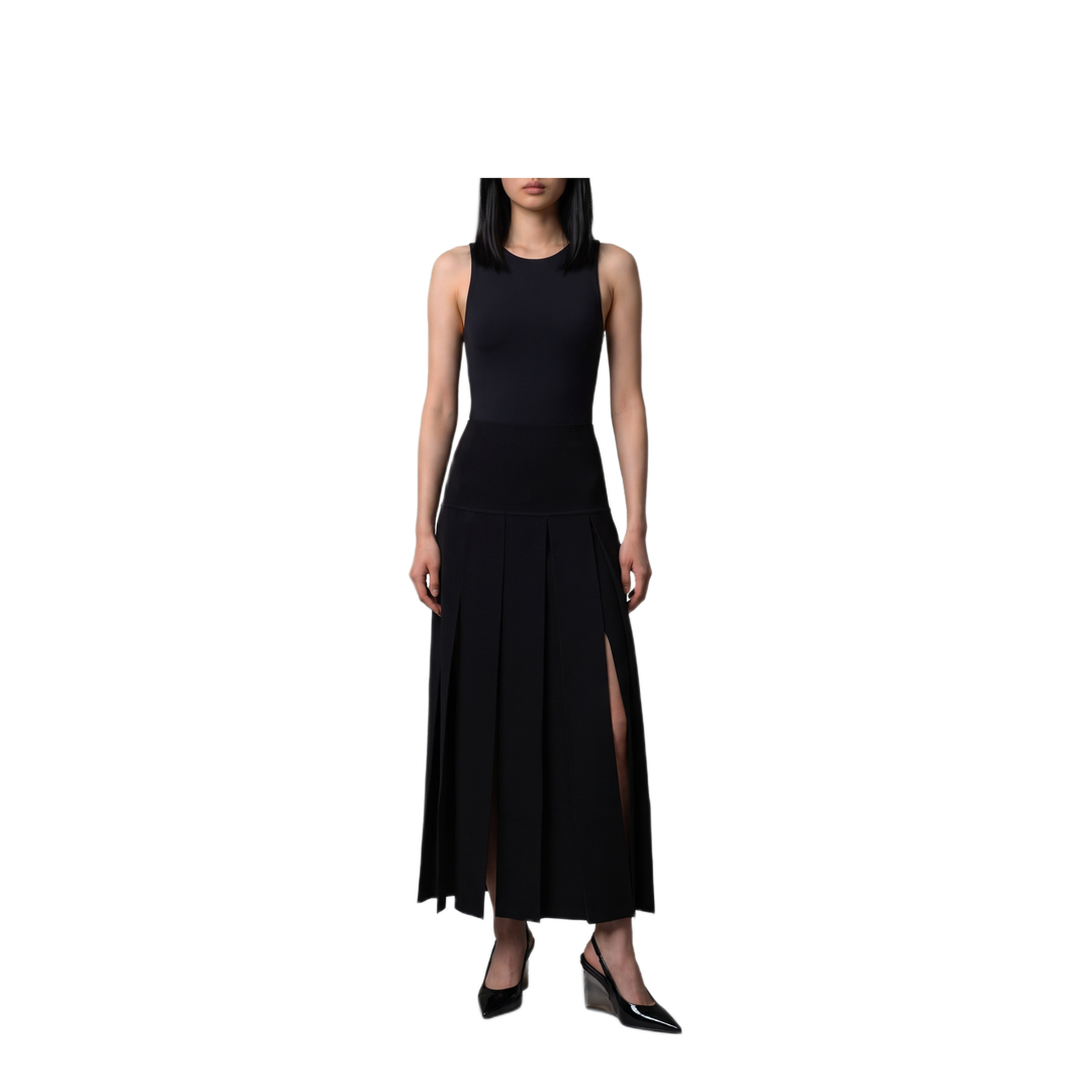 MAYFEYR - Alaia - Pleated Midi Skirt - AA9J2584K224D995