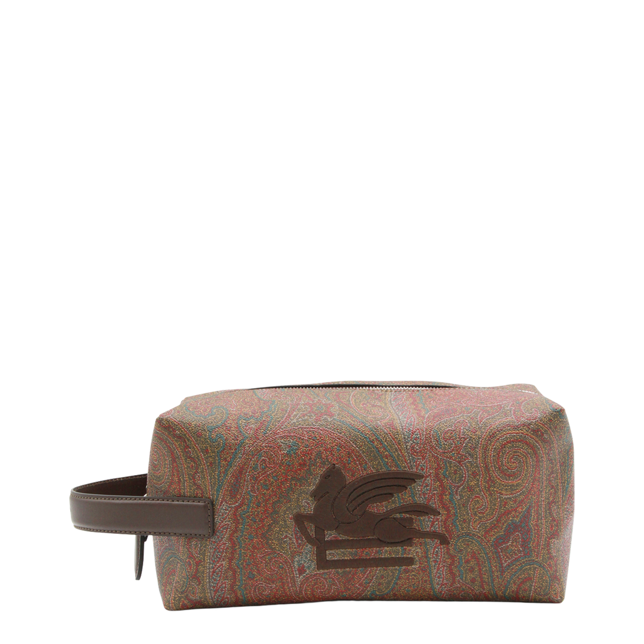 Arnica Medium Paisley Jacquard Pouch - Brown