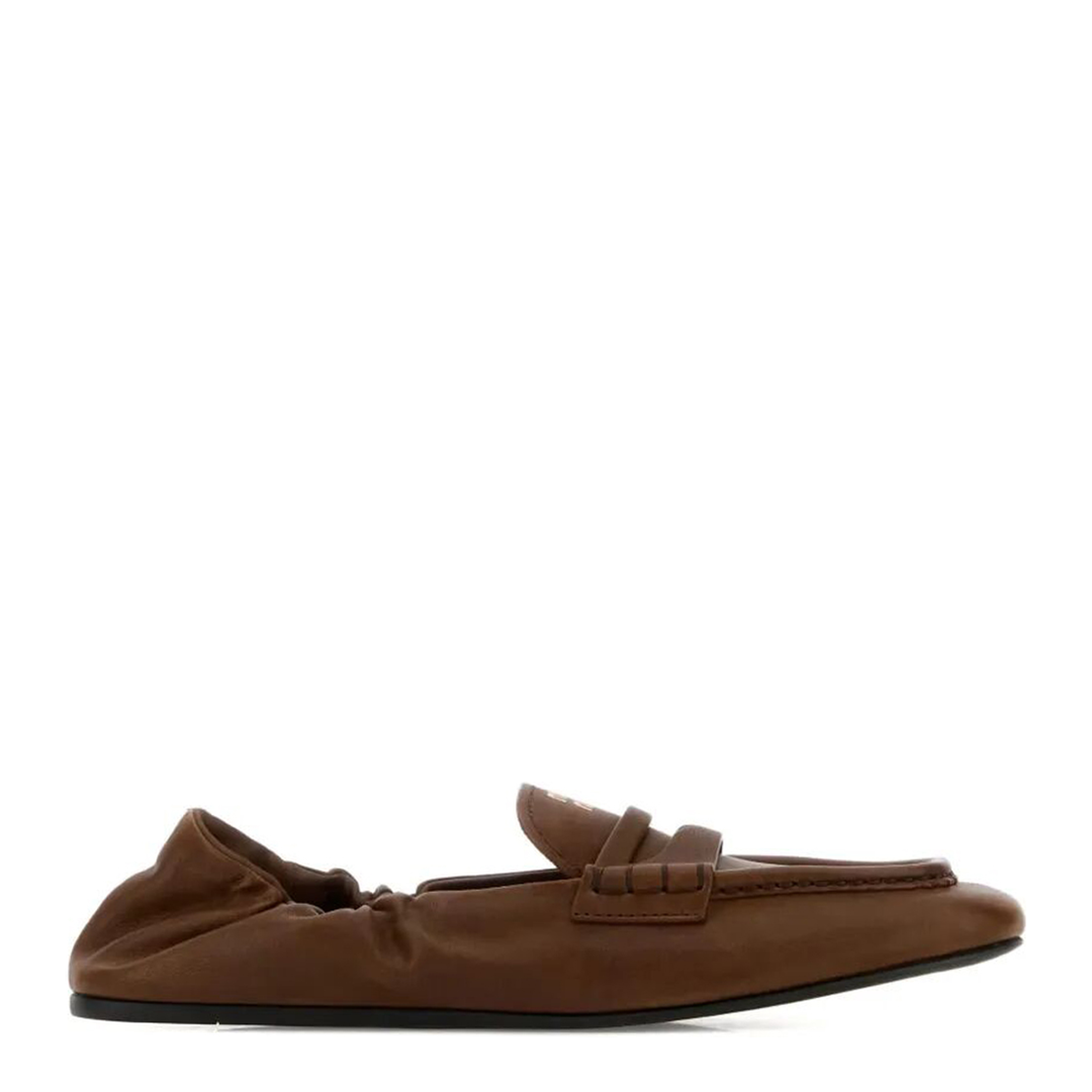 MAYFEYR - MIUMIU - Ruches Nappa Leather Loafers - 5D341EFD005EFX