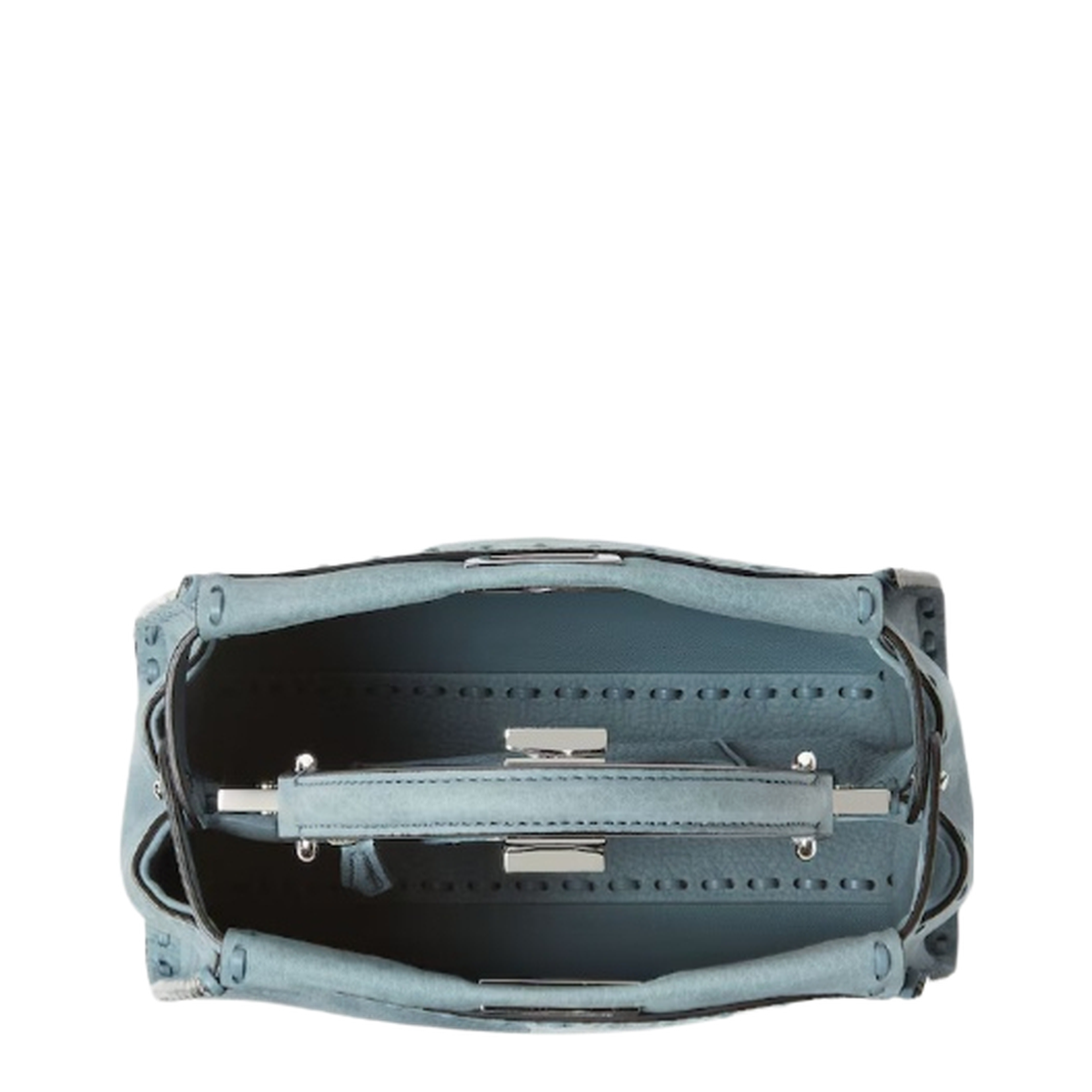 Peekaboo Mini Cuoio Romano Leather Light Blue