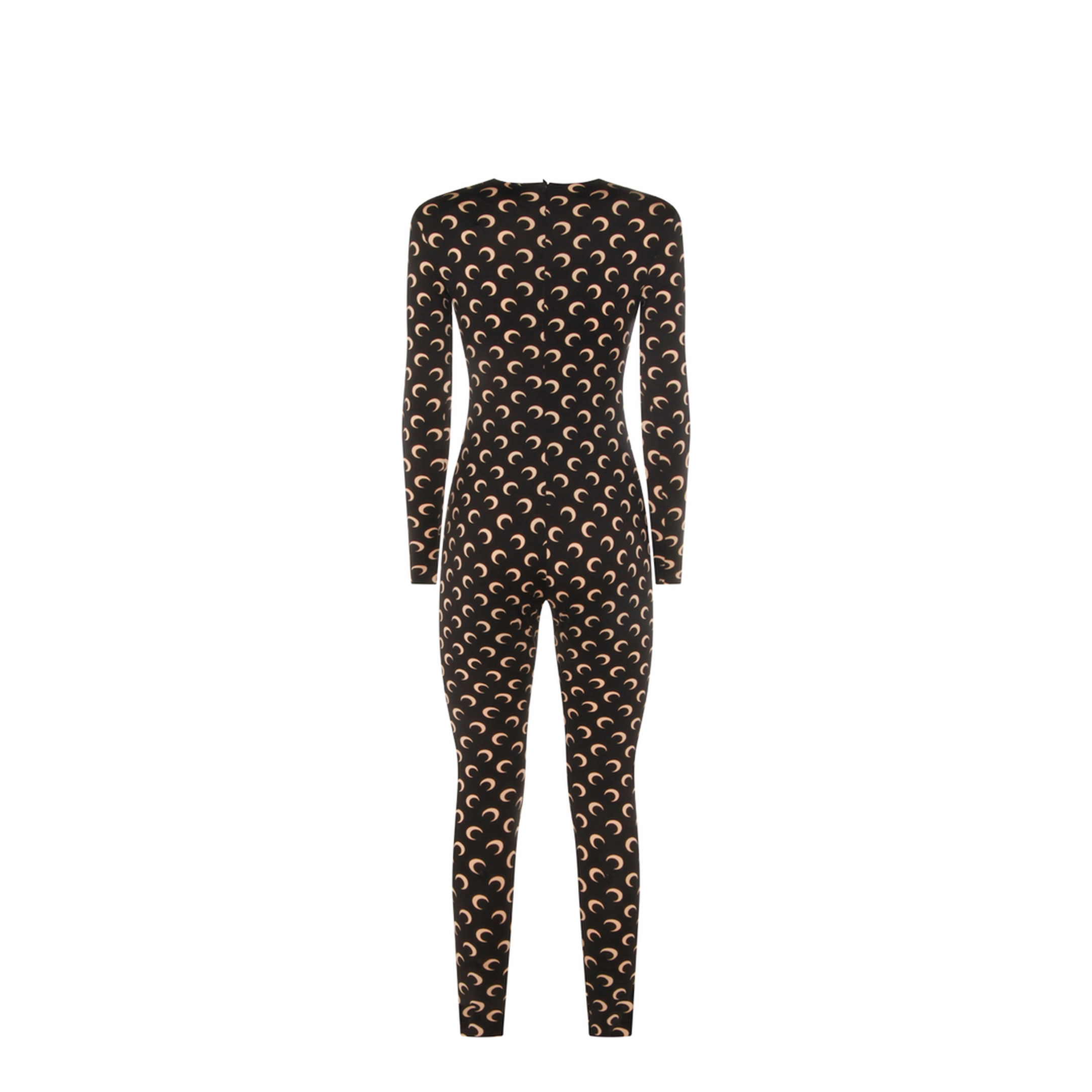 Moon Printed Catsuit - Black