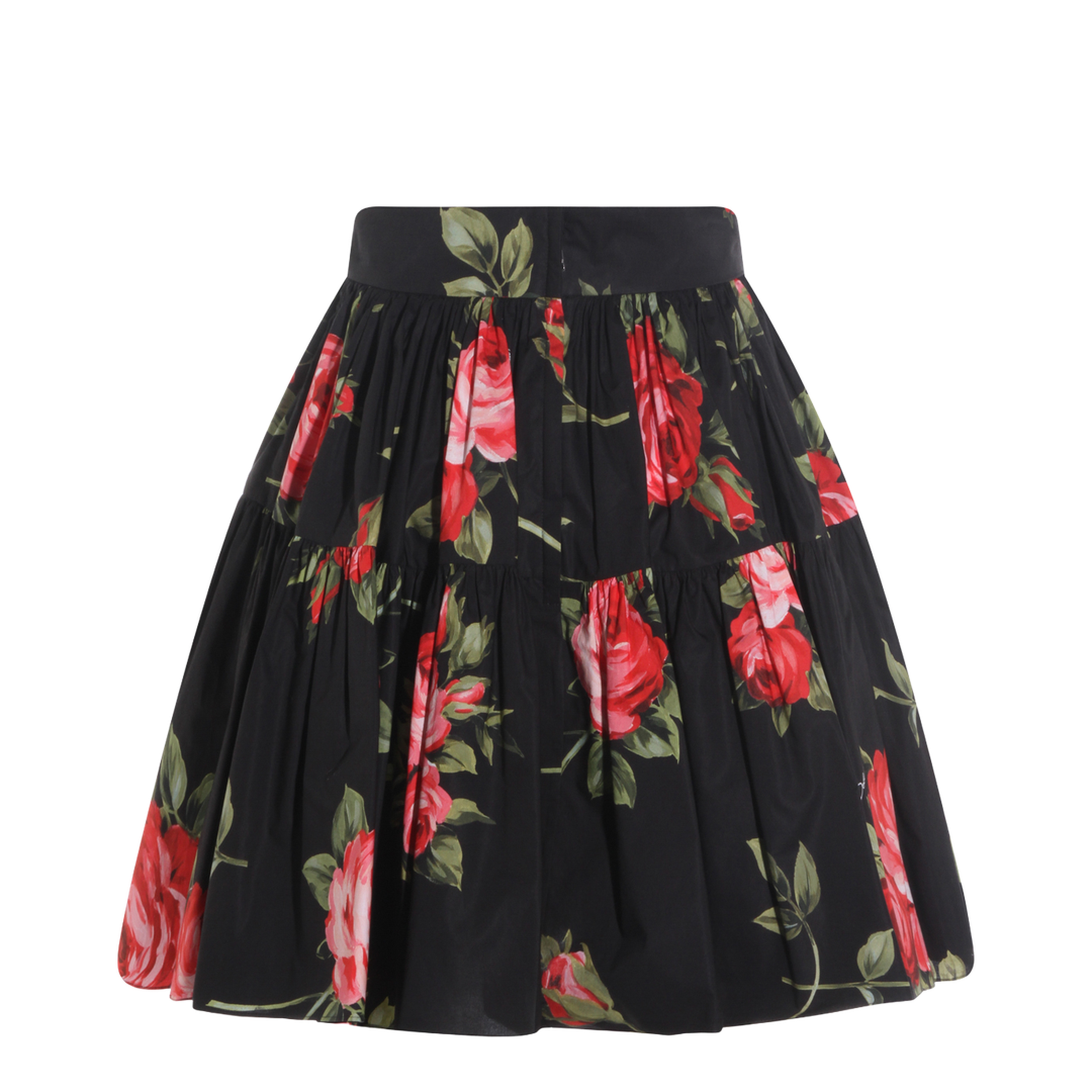 Miniskirt with Bouquet Print