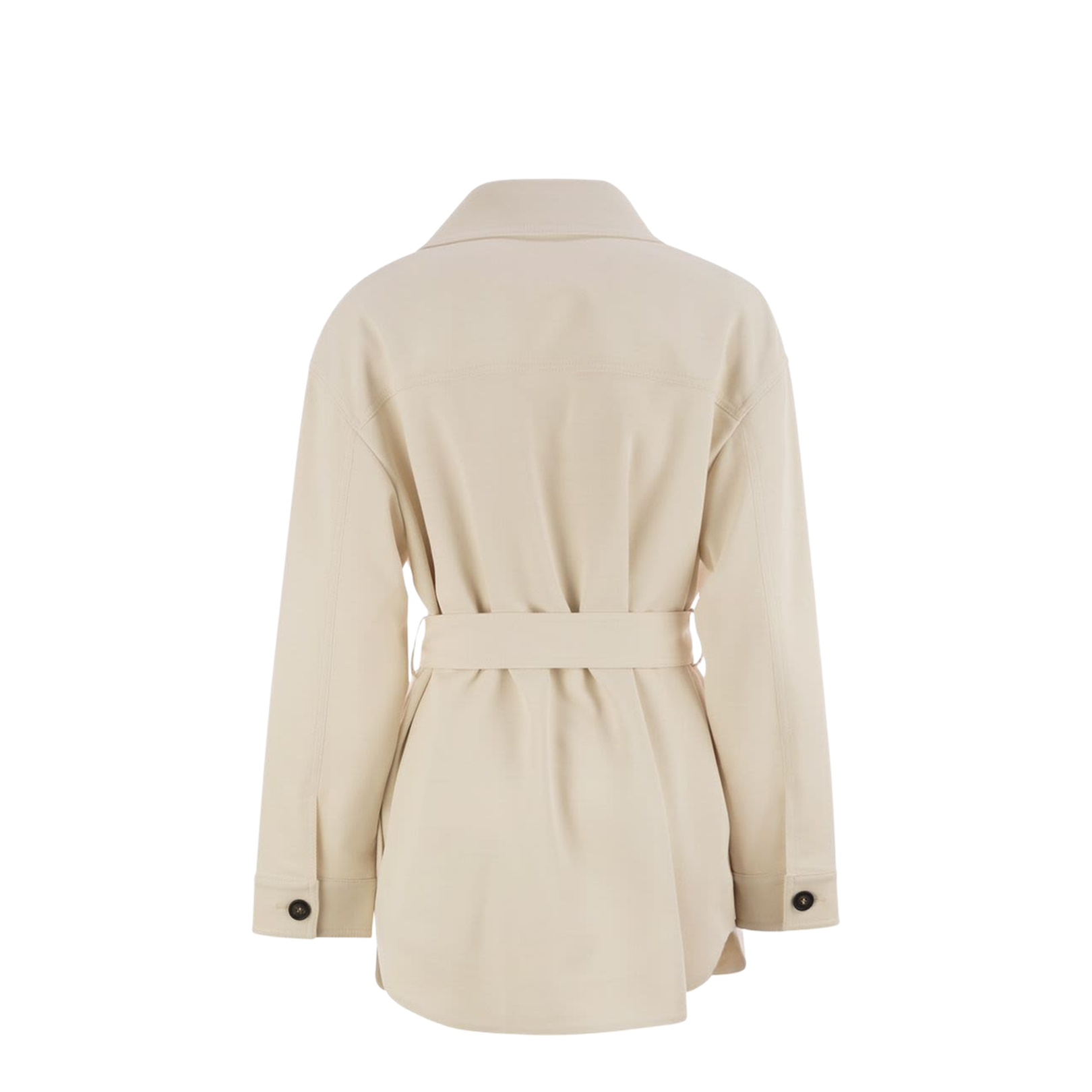 Viscose and wool safari jacket