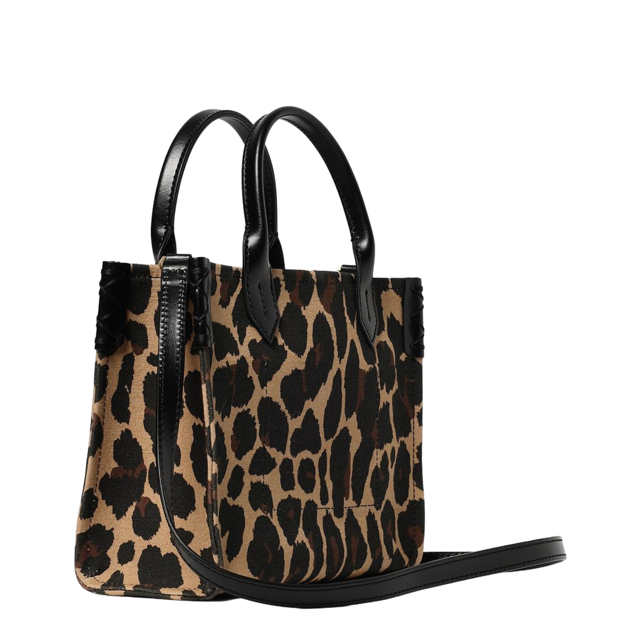 Embossed Logo Bag with Top Handle and Adjustable Detachable Strap