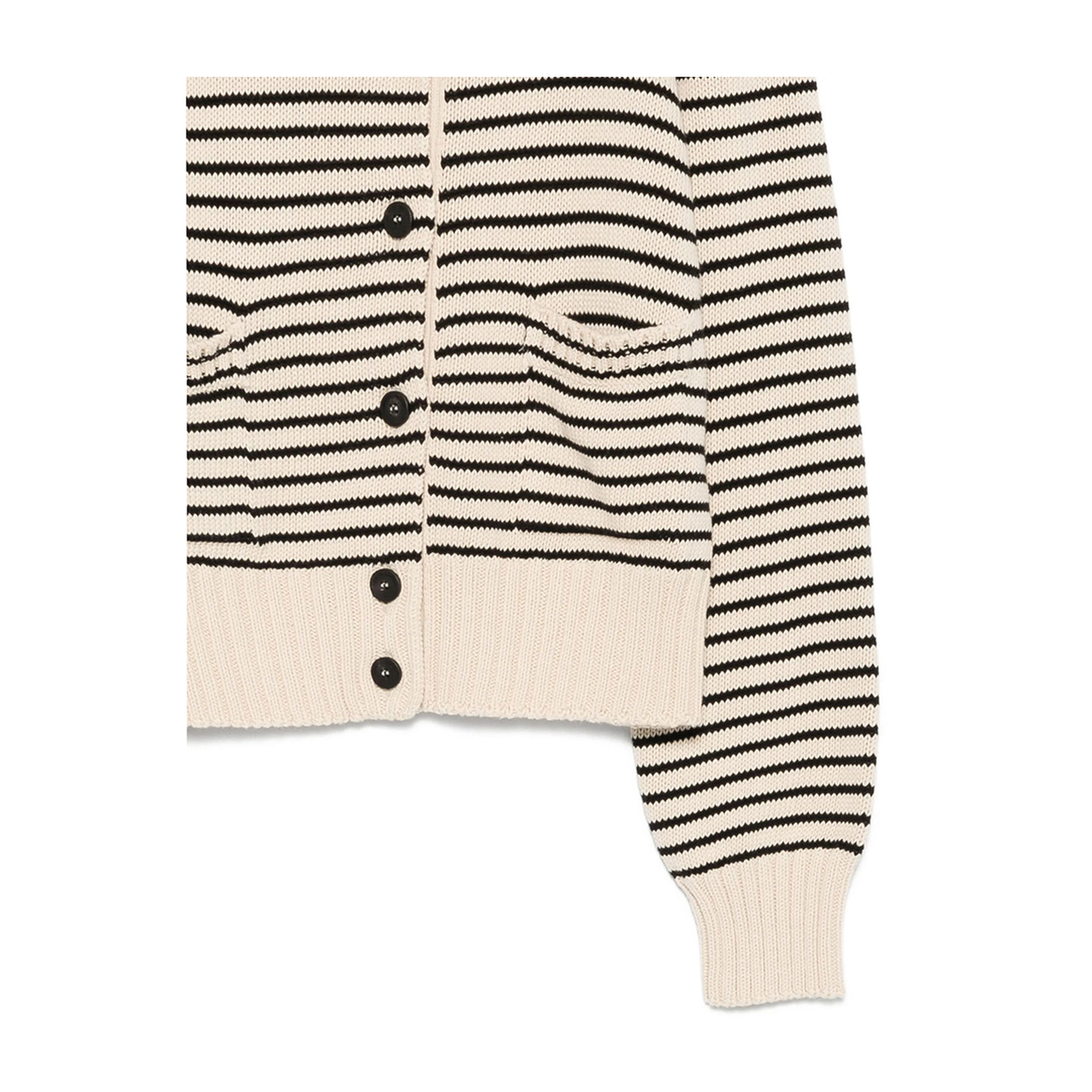 MAYFEYR - Roberto Collina - Striped Cotton Cardigan - A1222003
