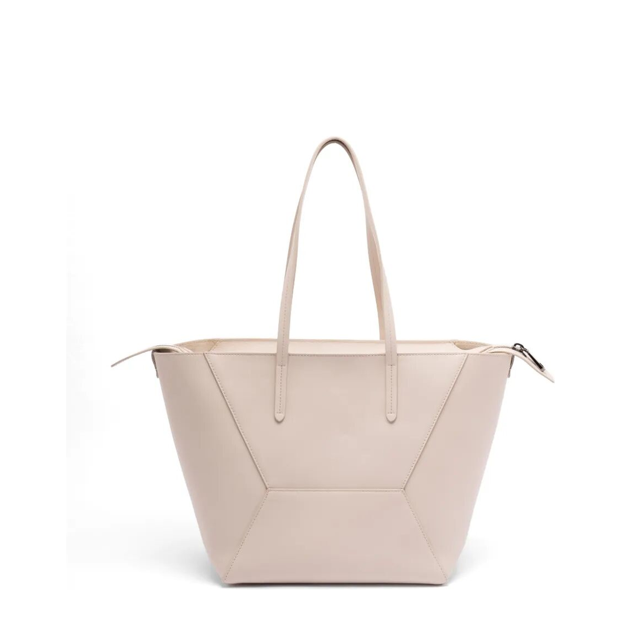 Leather Tote Bag with Pouch