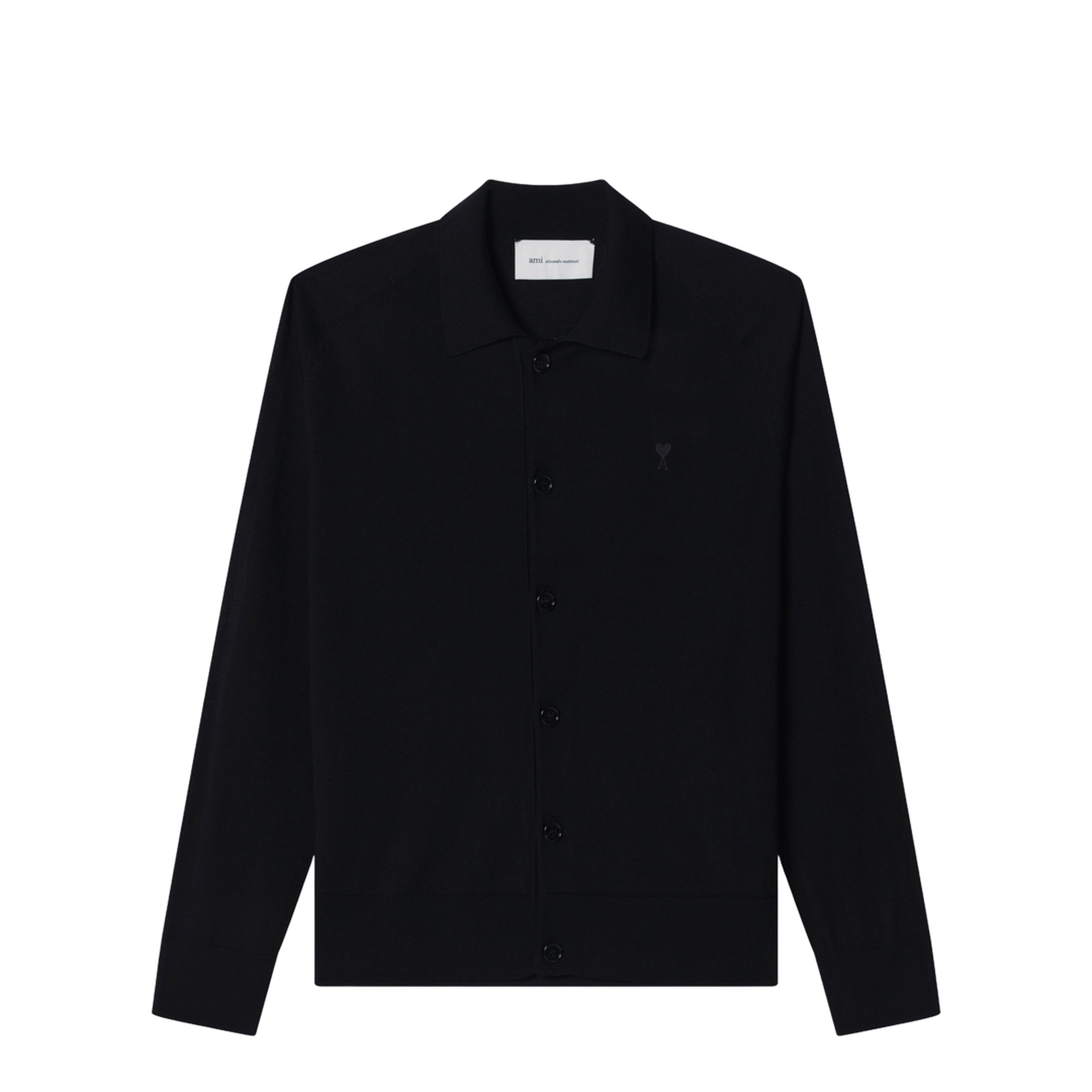 MAYFEYR - Ami Paris - Black Wool Cardigan - HKC385KN00390180