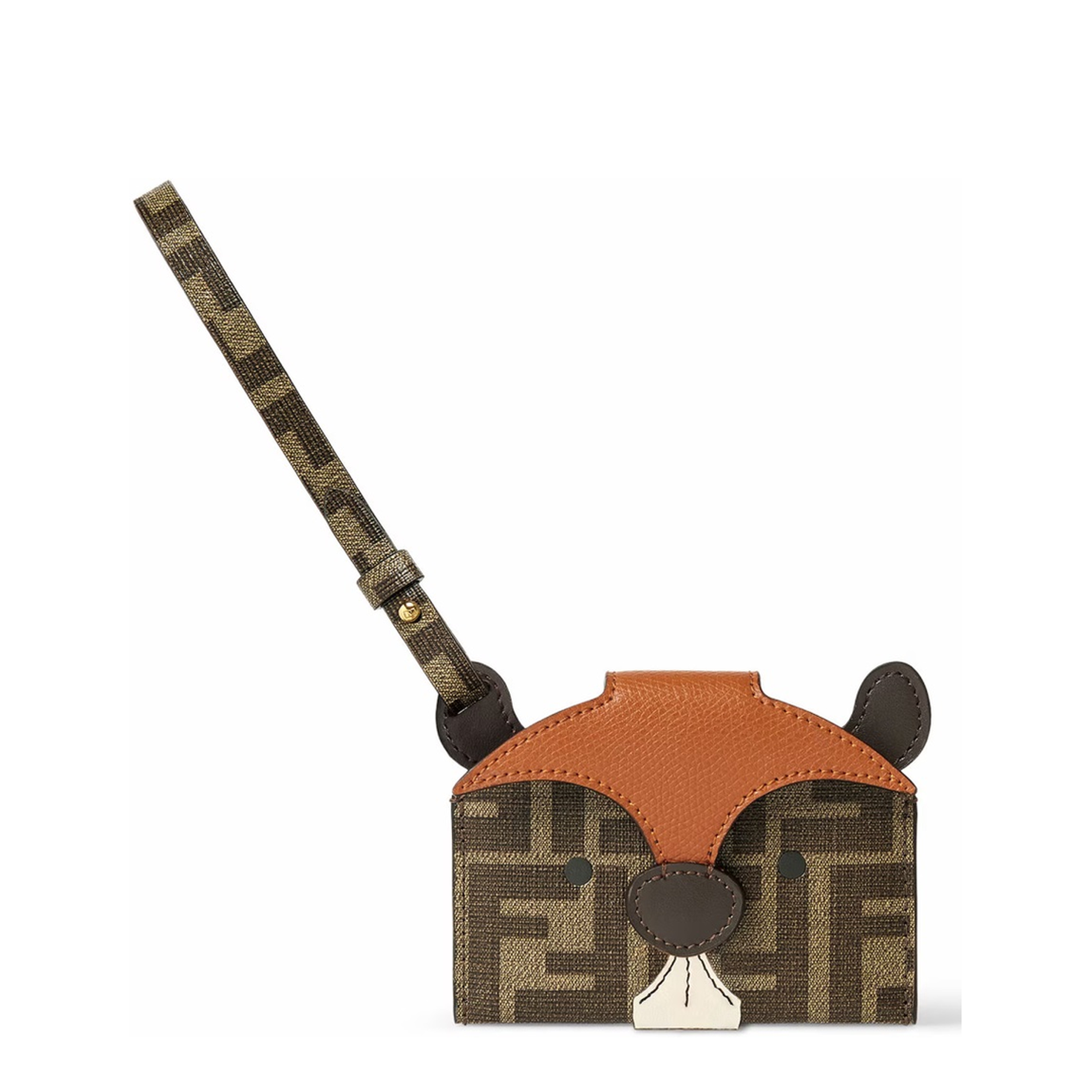 Best Friends Forever Card Case Fabric Brown