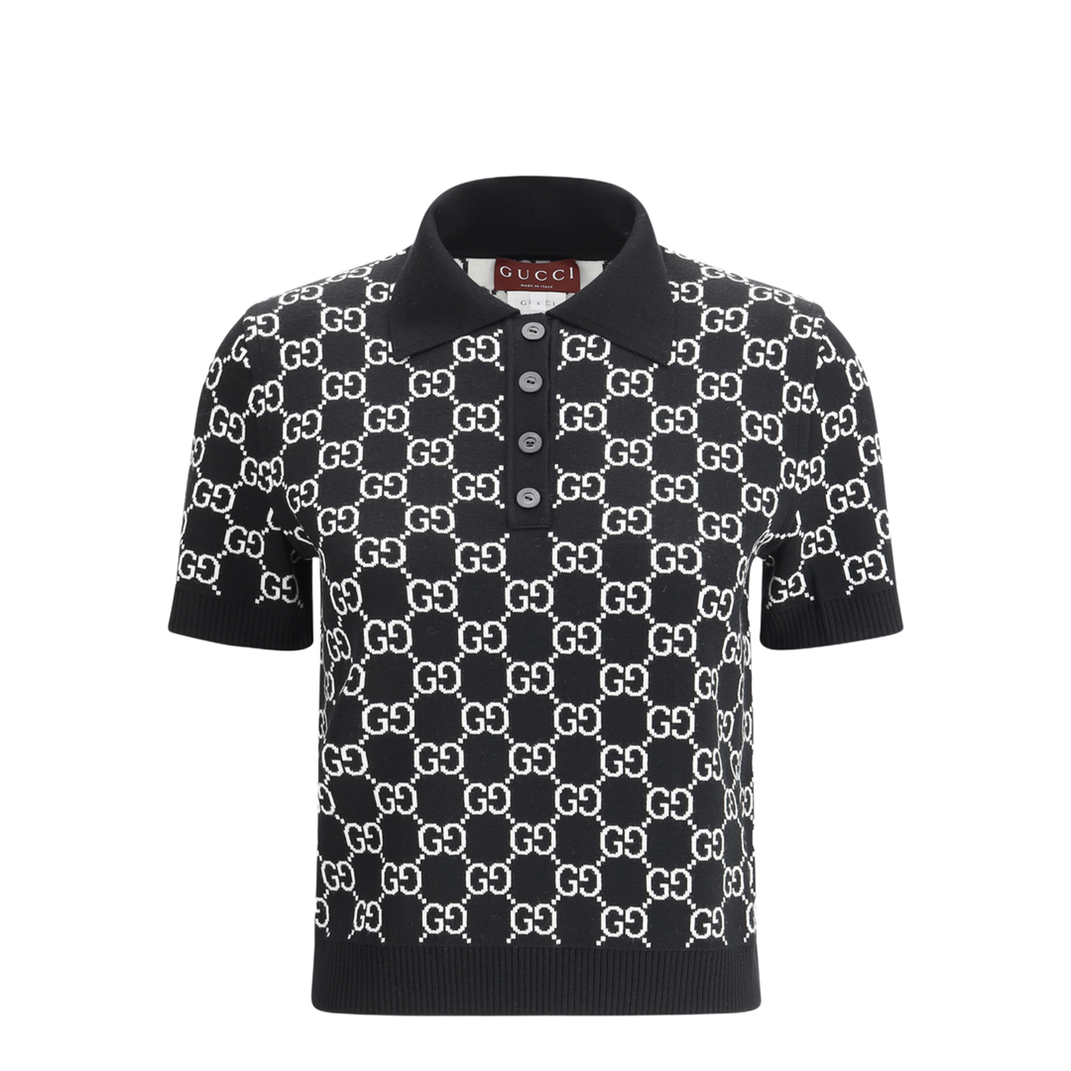 MAYFEYR - Gucci - Wool Jacquard Polo Top - 814273XKEJP