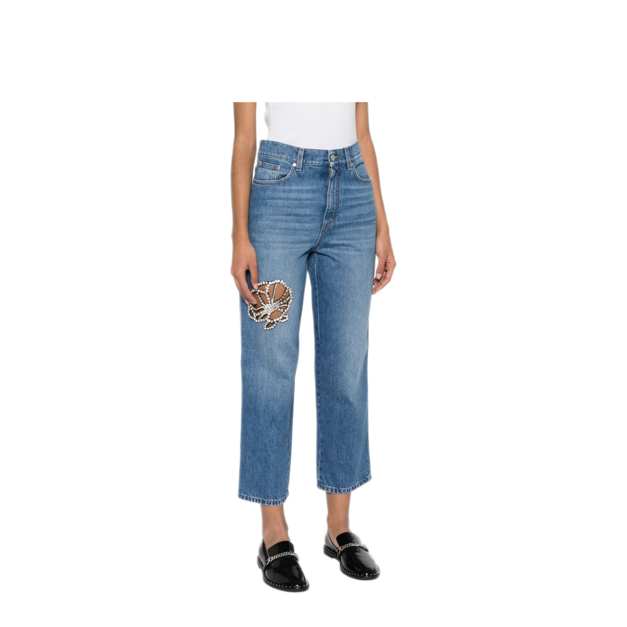 MAYFEYR - Stella Mccartney - Crystal-Embellished Jeans - 6D02543SPH644406