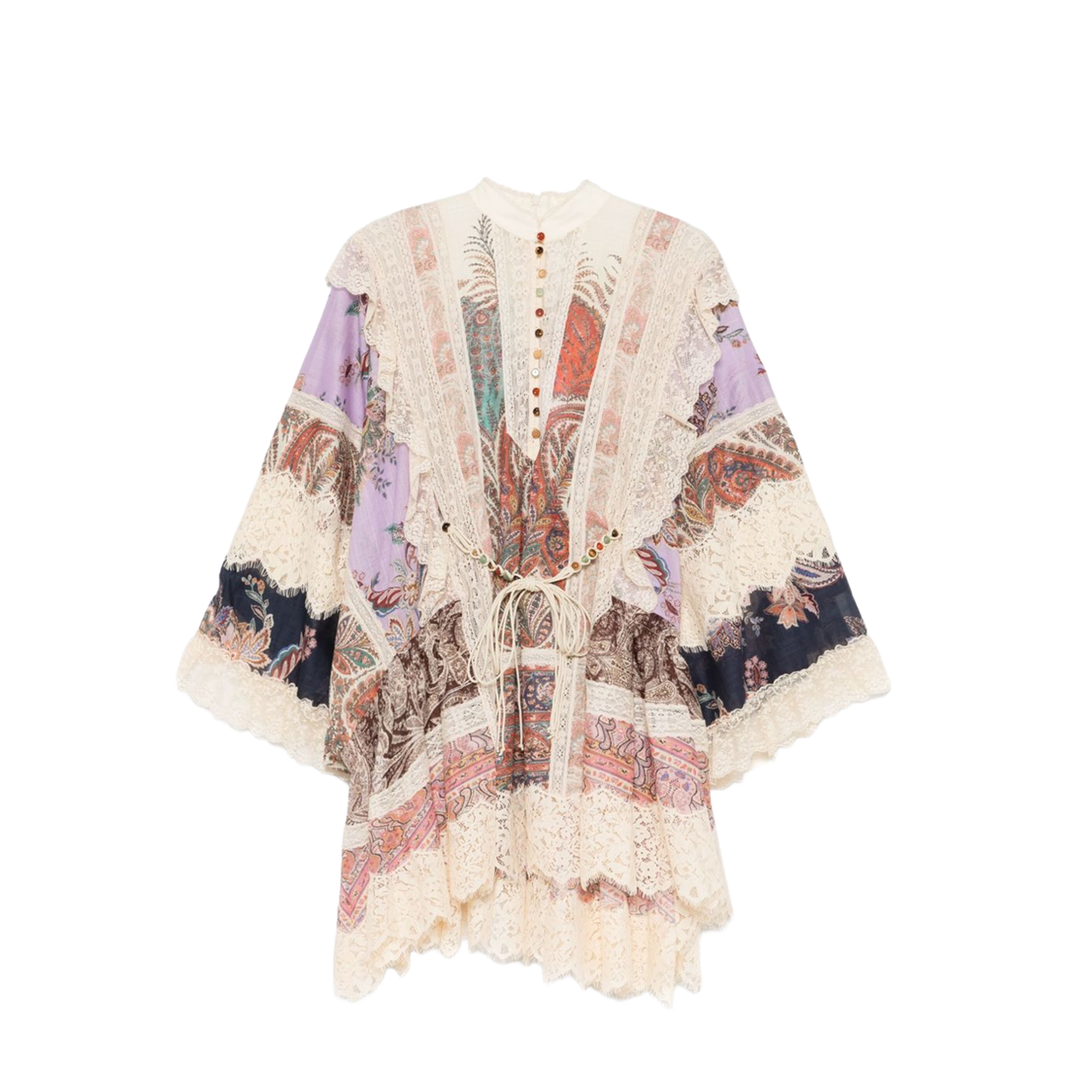 Rhiannon Printed Cotton Mini Dress