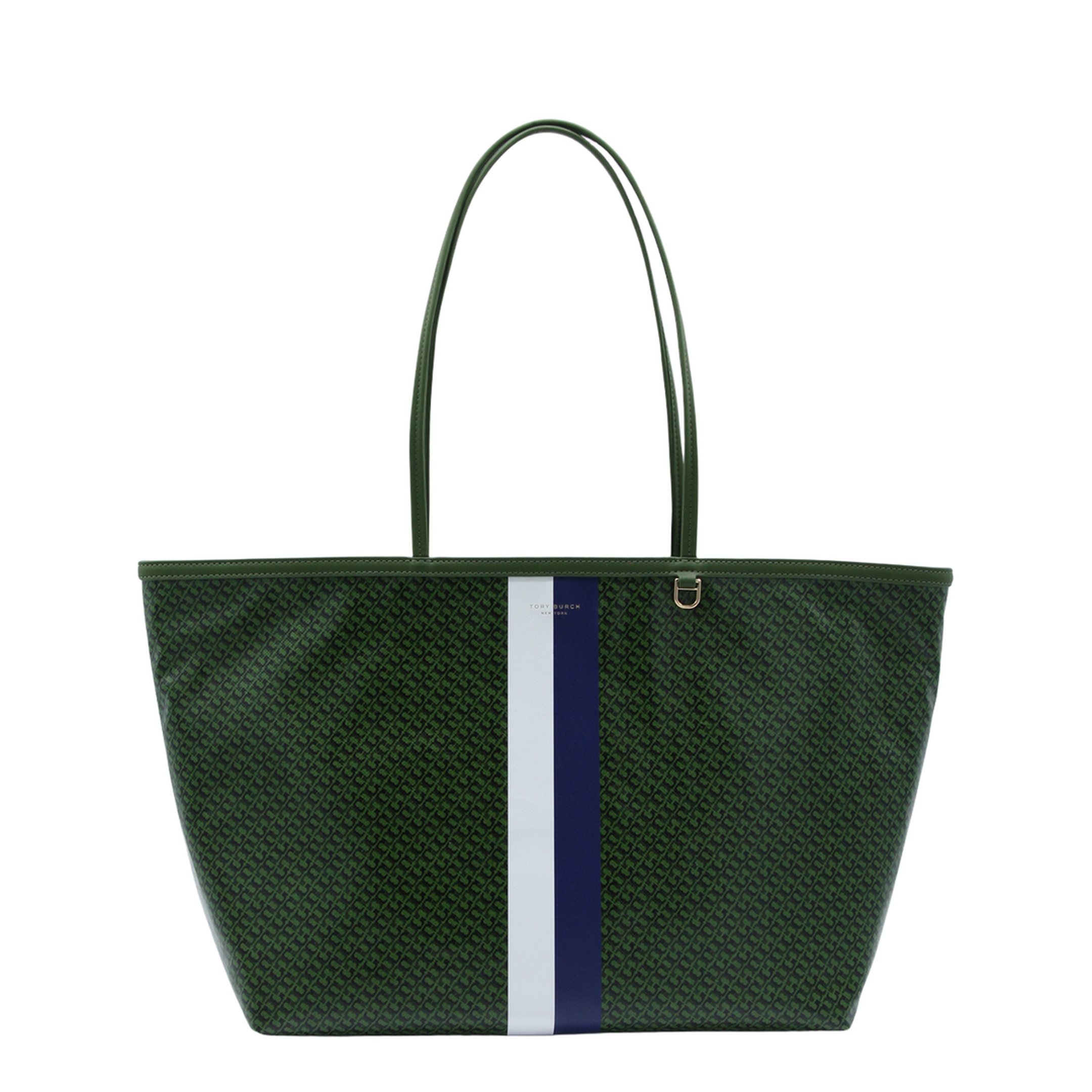 Racer Coated Canvas Tote - Green