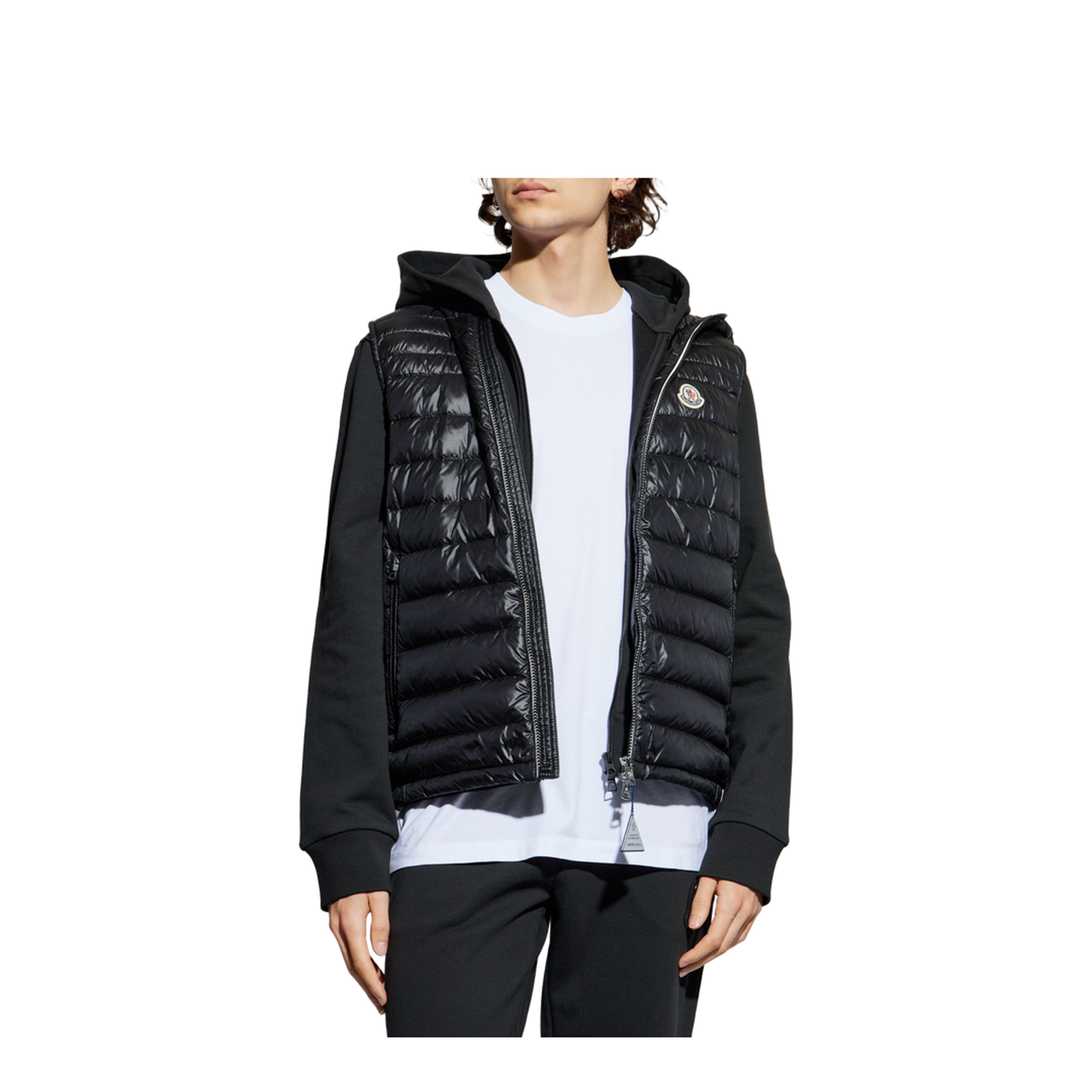 Black Orant Hooded Down Vest