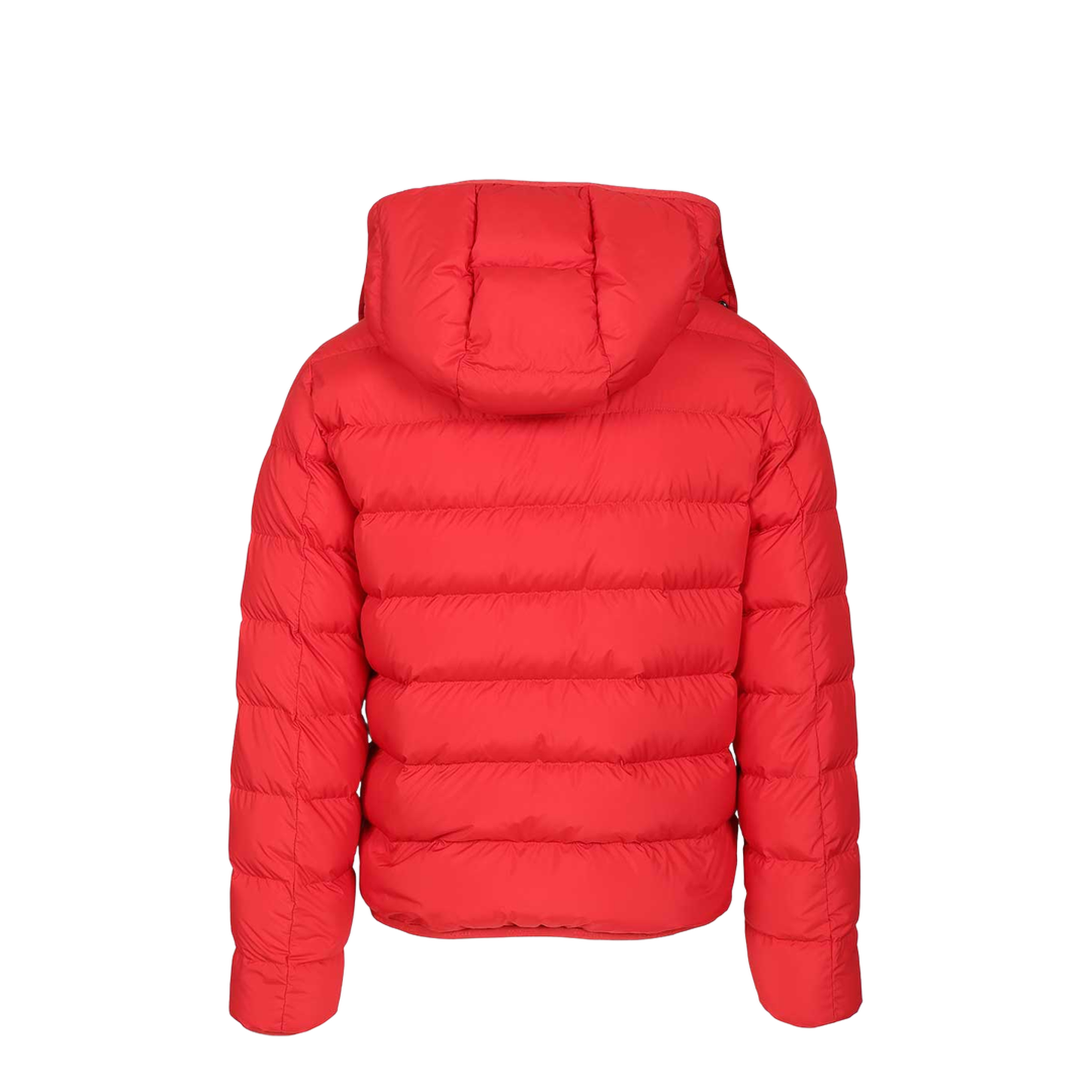 Montbrocq Hooded Short Down Jacket - Red