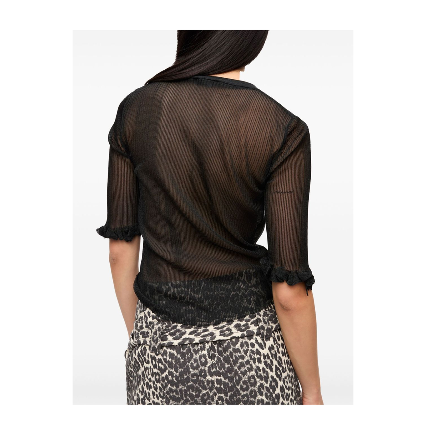 Sheer Jacquard Top