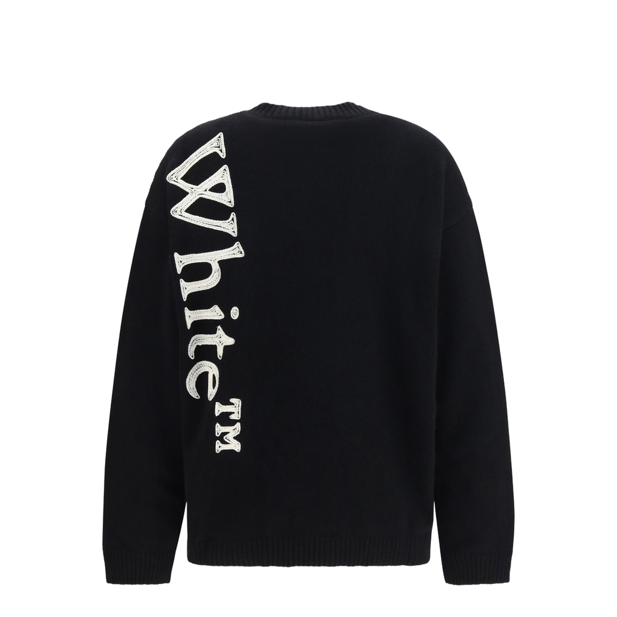 MAYFEYR - Off-White - Vertical Bookish Crewneck Sweater - 2FE00534T