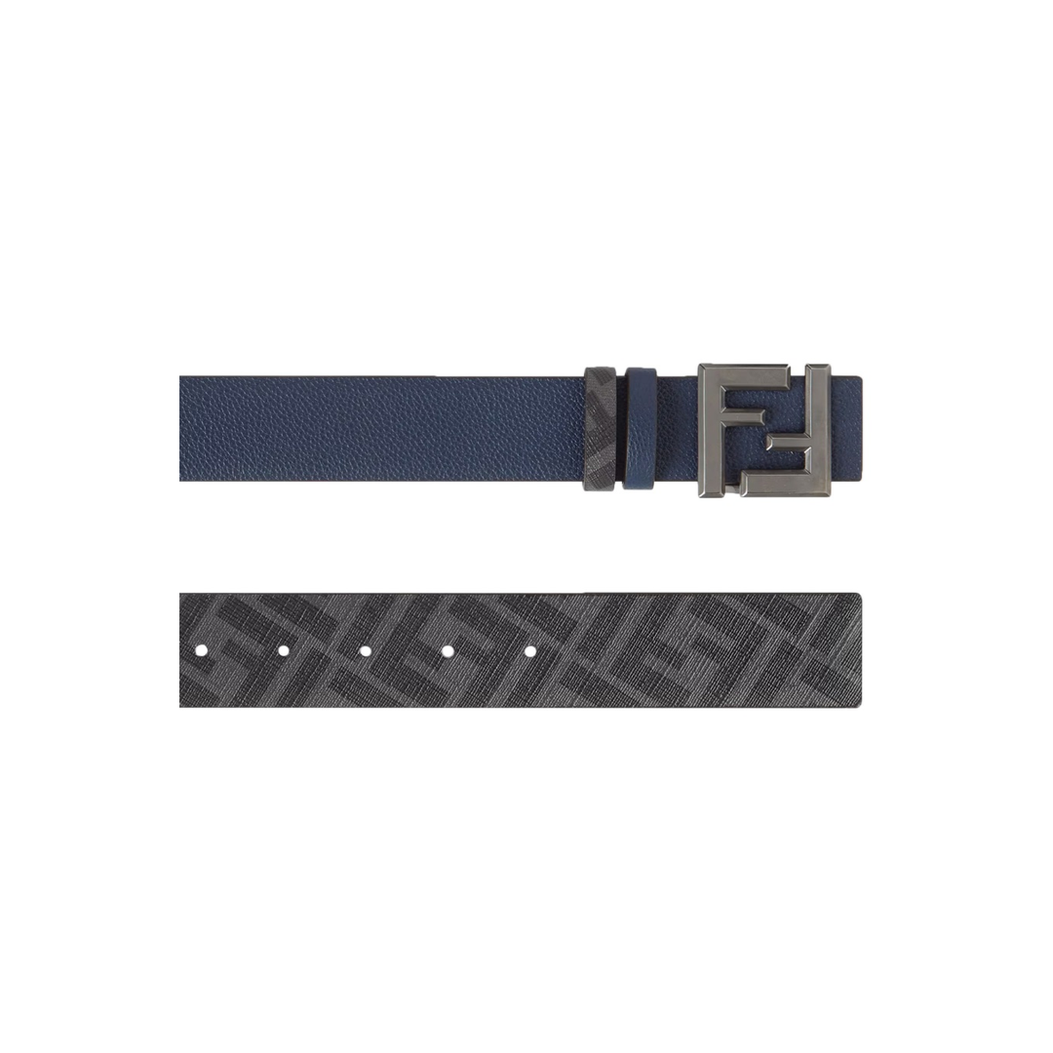 Squared FF Belt Leather Blue