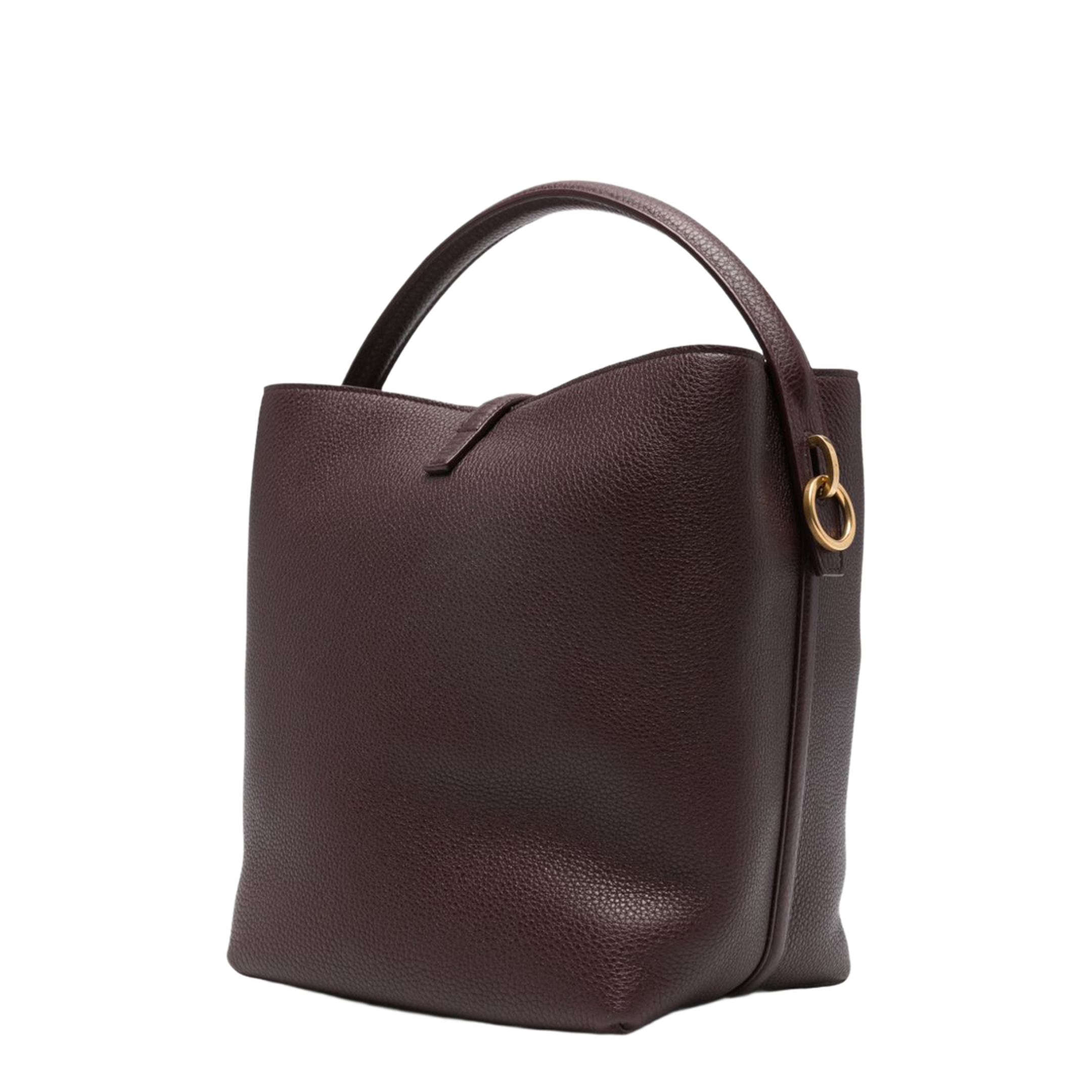 LE 37 Calf Leather Bucket Bag - Bordeaux