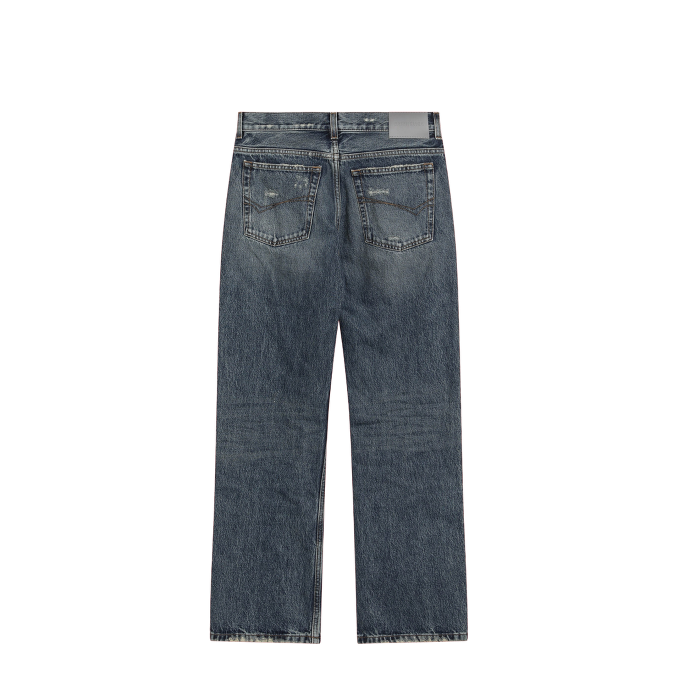 Vintage Blue Jeans with Worn Effect