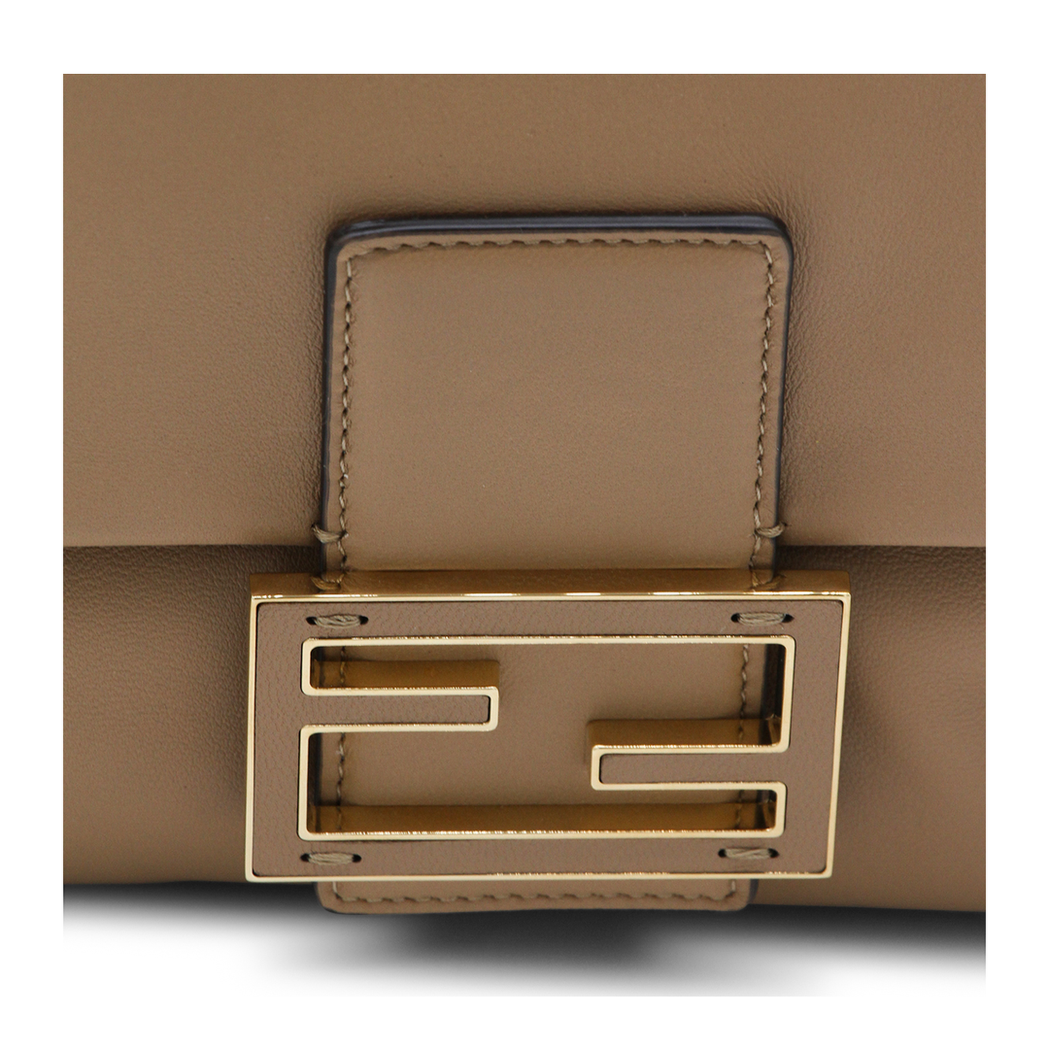 Baguette Large Leather Top Handle Bags - Brown